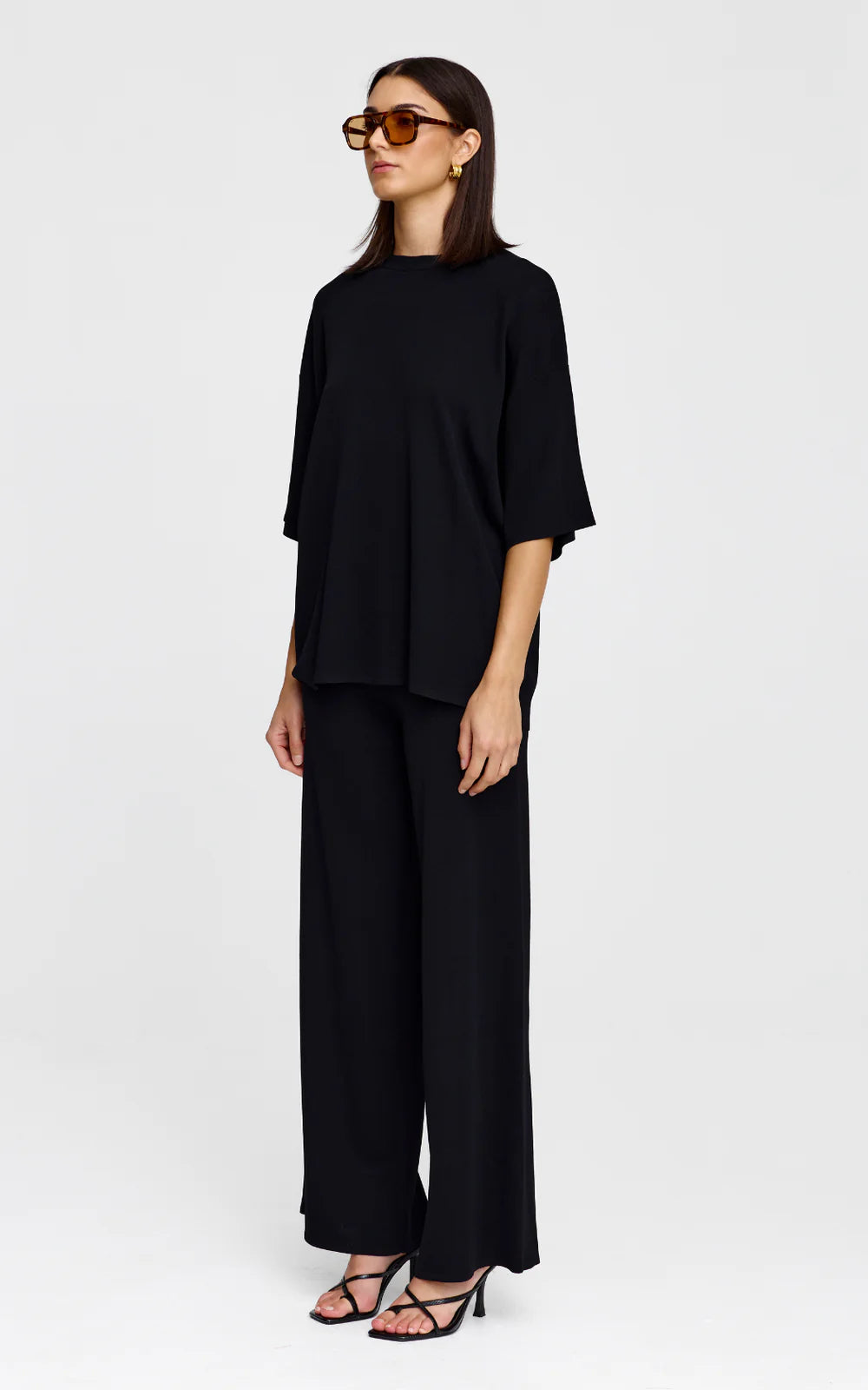 KINNEY Camden Knit Tee BLACK