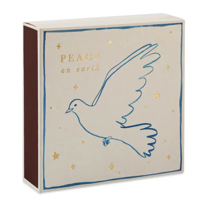 ARCHIVIST Square Box Matches PEACE DOVE