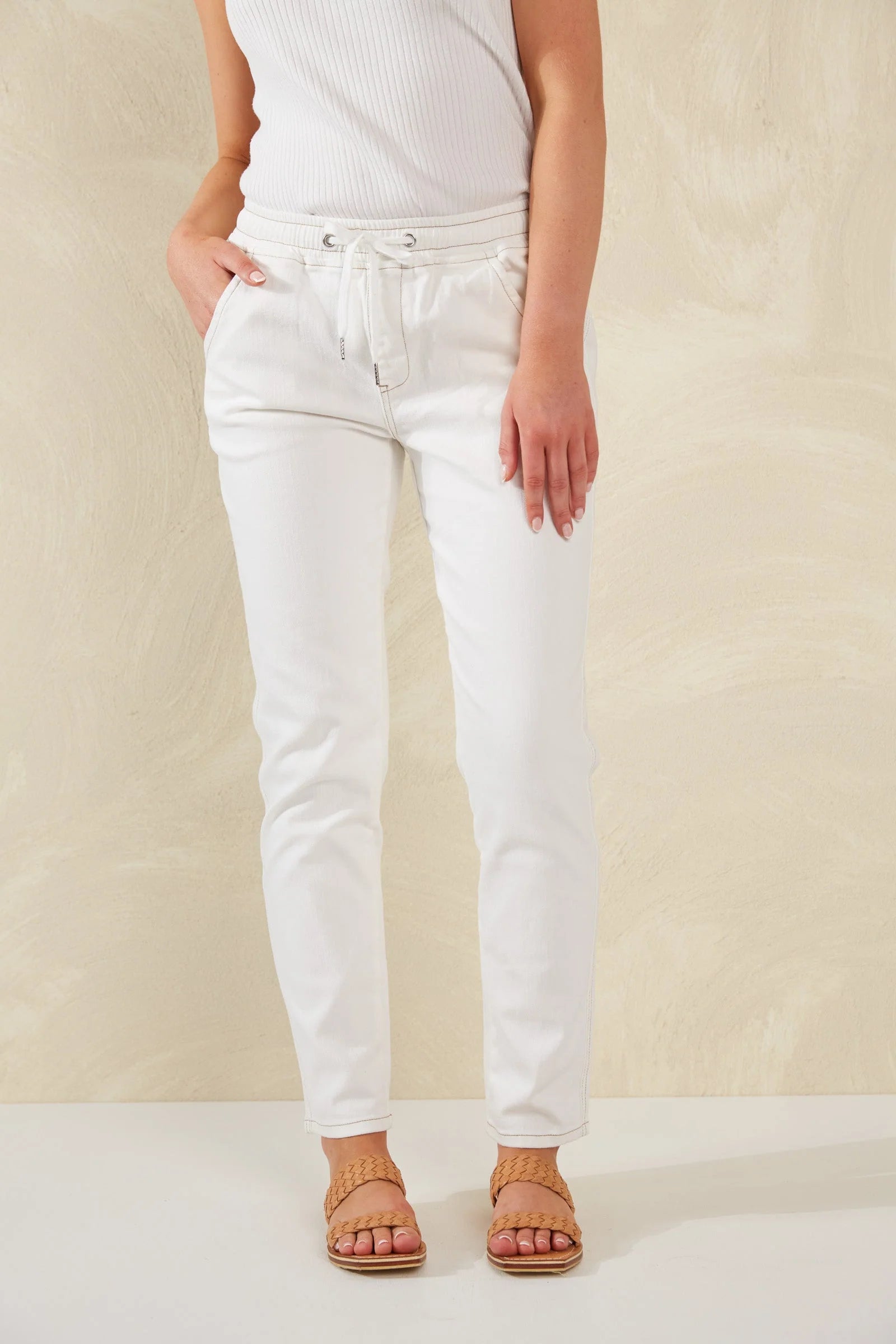HAVEN Dalton Denim Pant WHITE