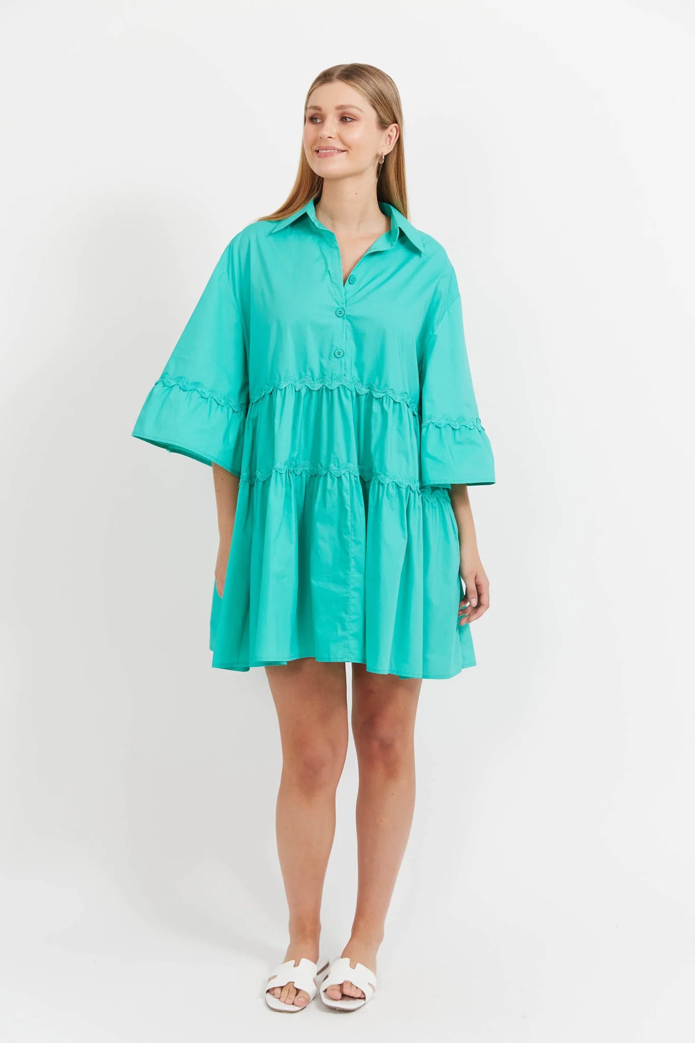 HAVEN Brasilia Relaxed Dress MINT