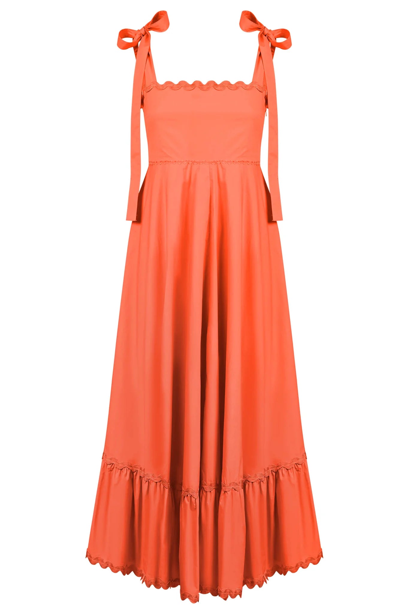 HAVEN Brasilia Tie Maxi Dress CORAL