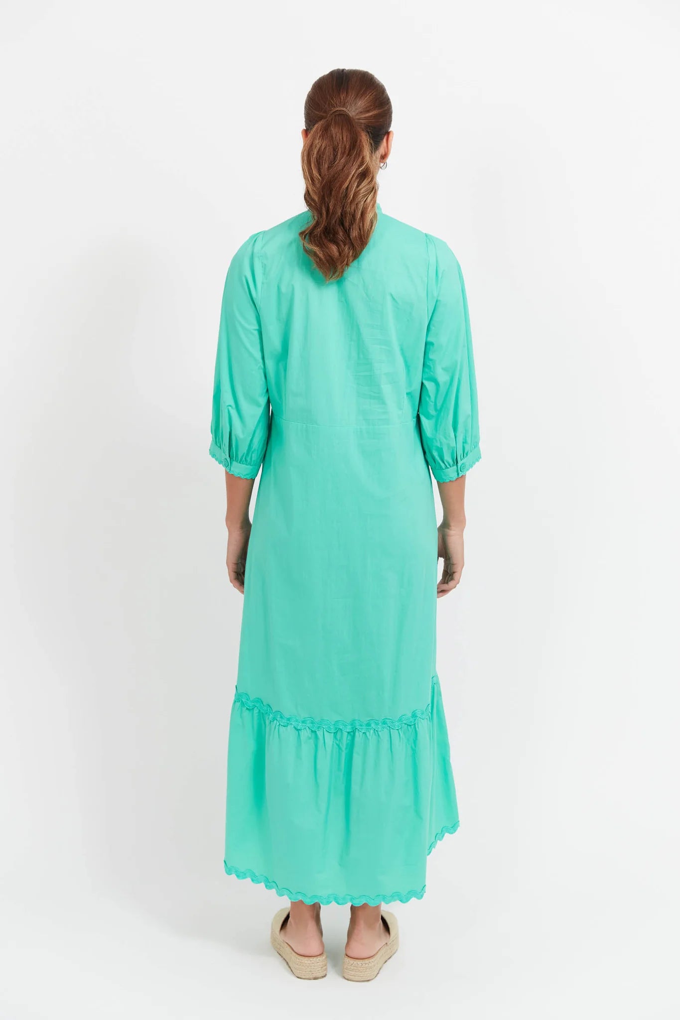 HAVEN Brasilia Button Maxi Dress MINT