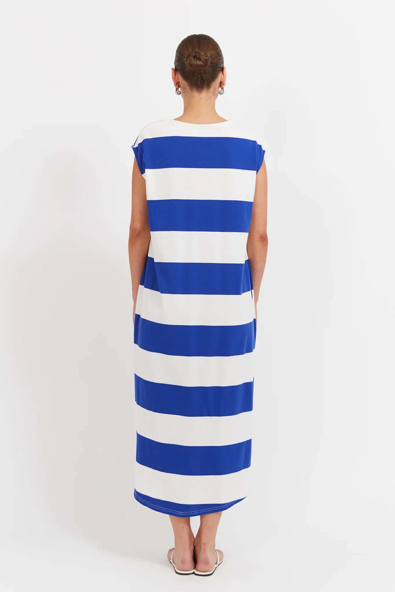 HAVEN Jardin Stripe Tshirt Dress AZUL