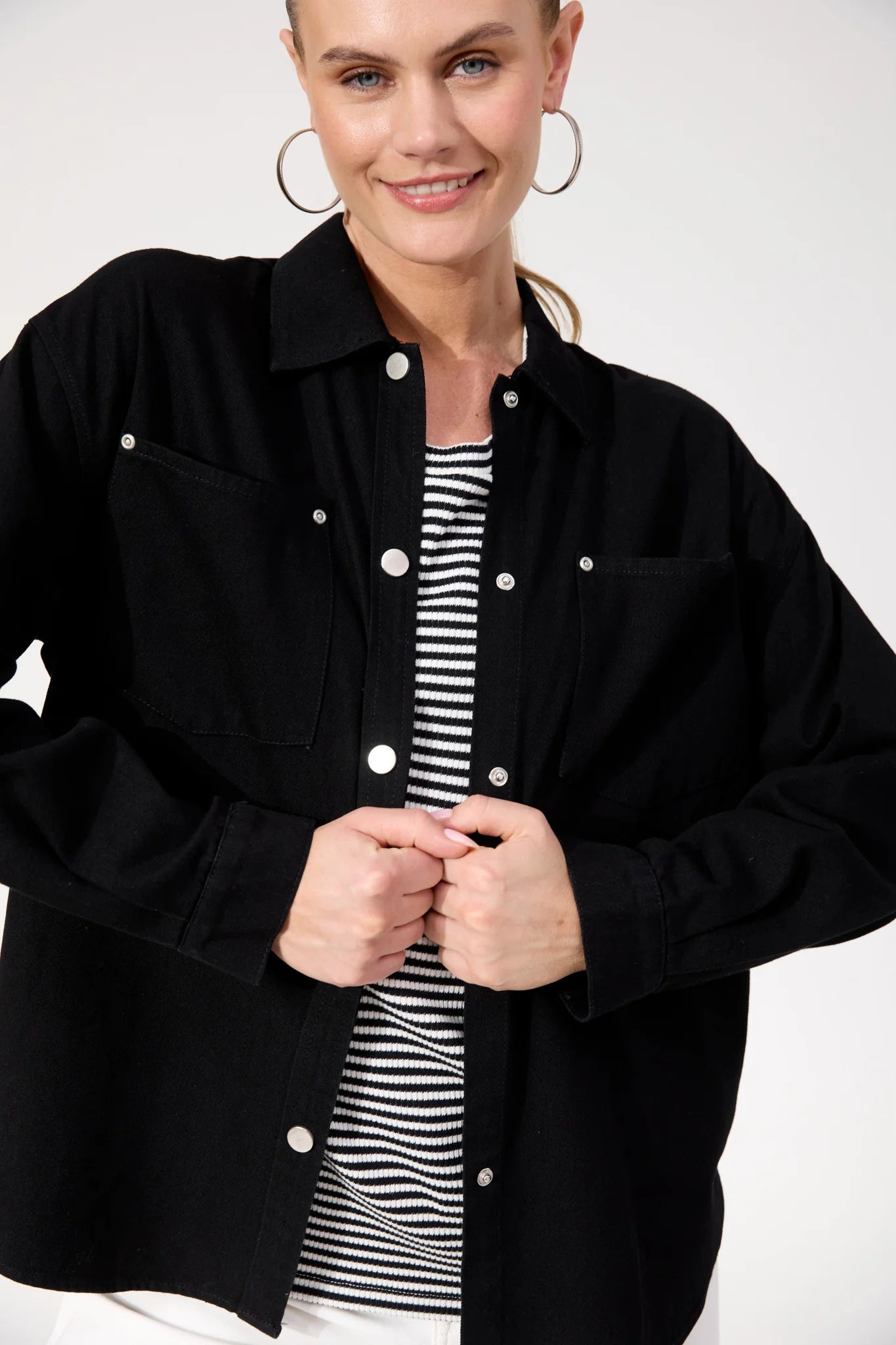 HAVEN Denver Denim Shirt BLACK