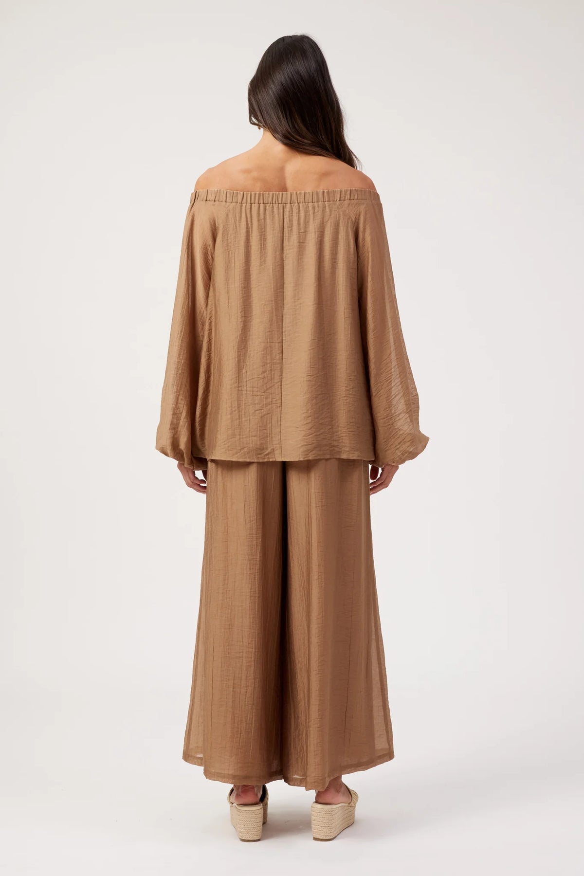 HAVEN Kenya Off Shoulder Top WHEAT