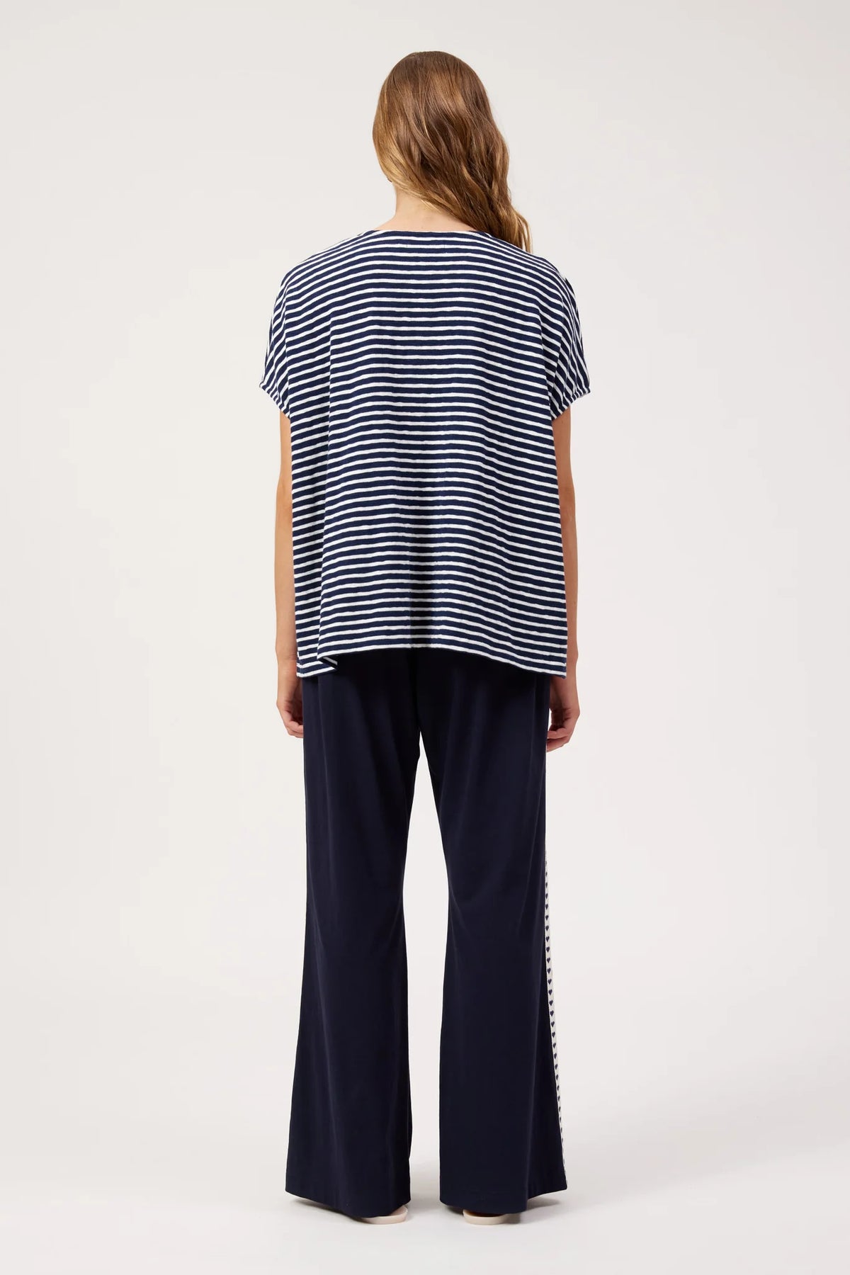 HAVEN Tropea Stripe Tshirt NAVY
