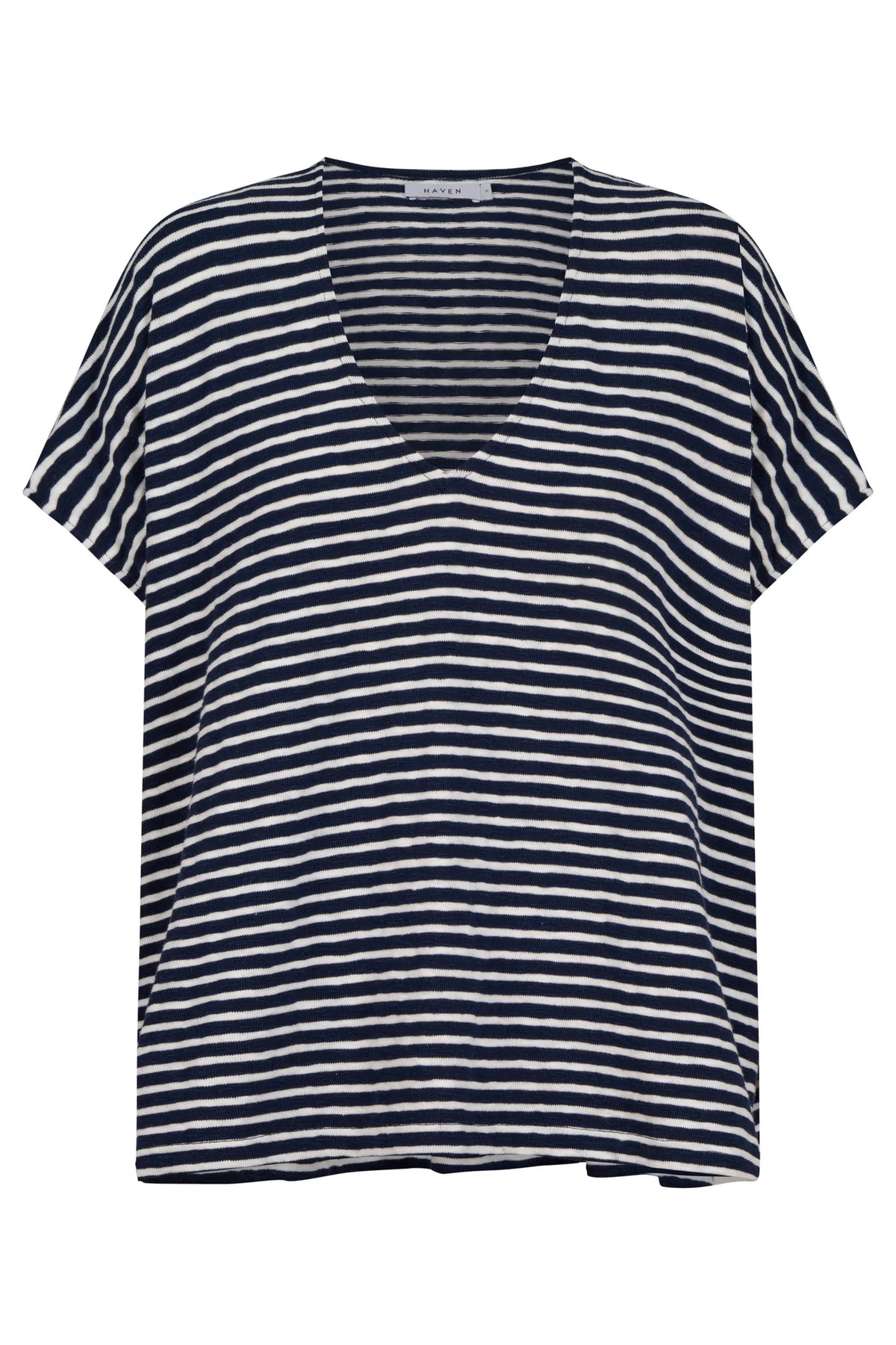 HAVEN Tropea Stripe Tshirt NAVY