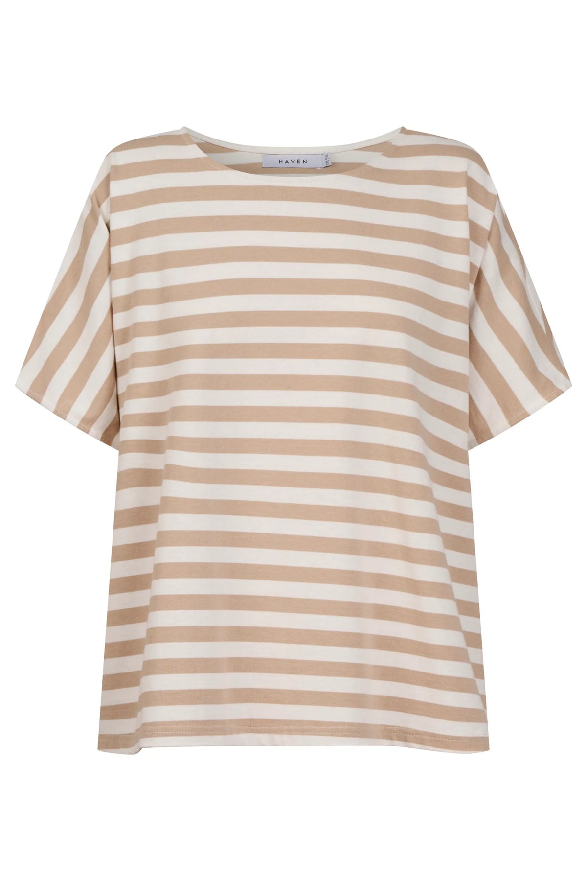 HAVEN Kos Stripe Tshirt SAND