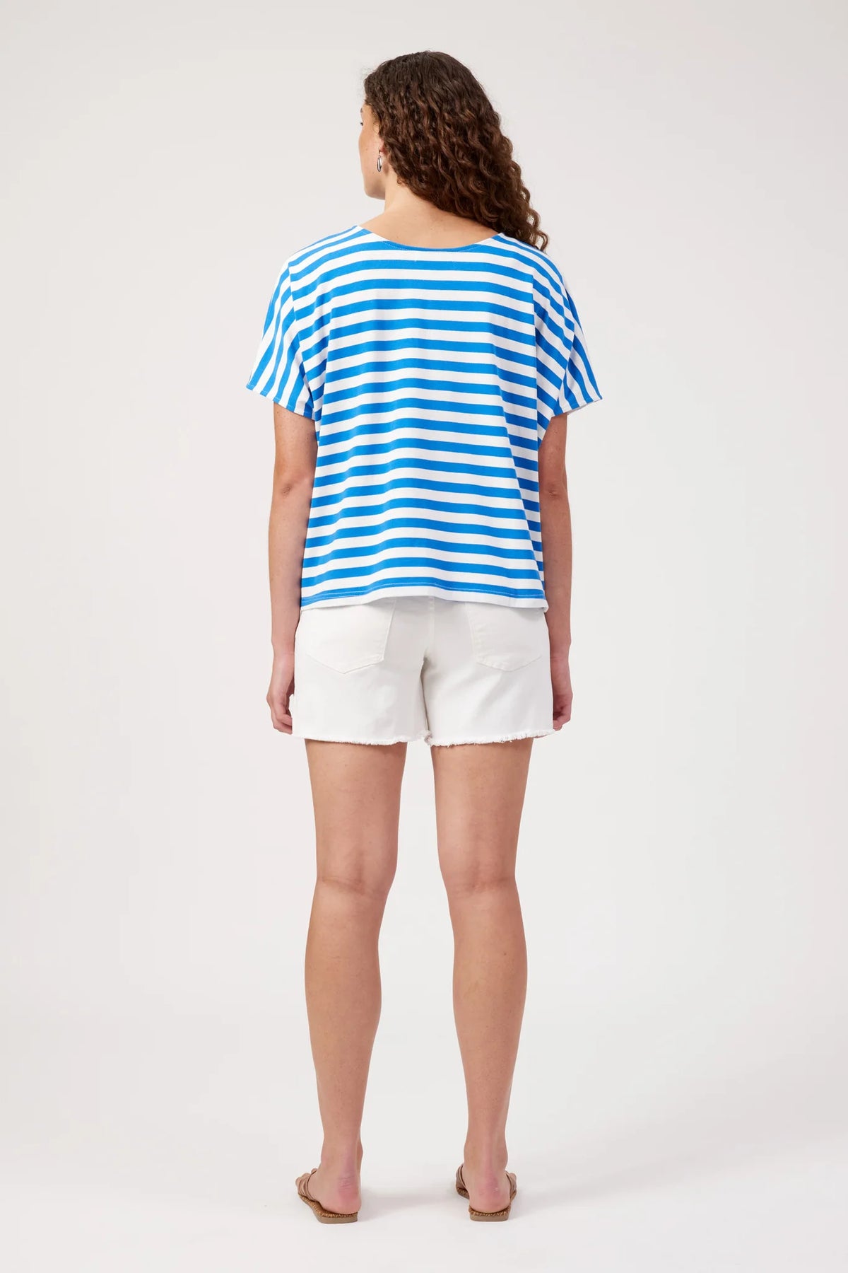 HAVEN Kos Stripe Tshirt BLUE