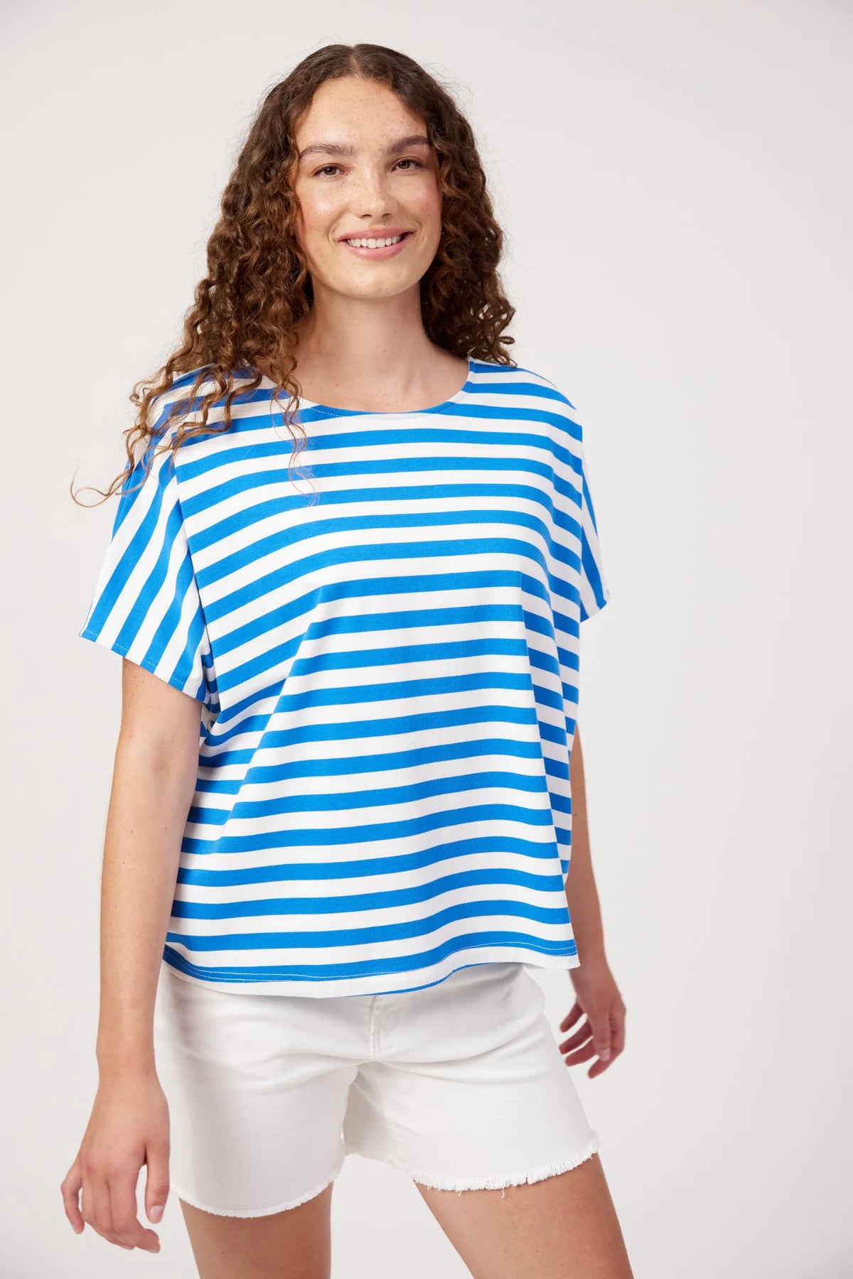 HAVEN Kos Stripe Tshirt BLUE