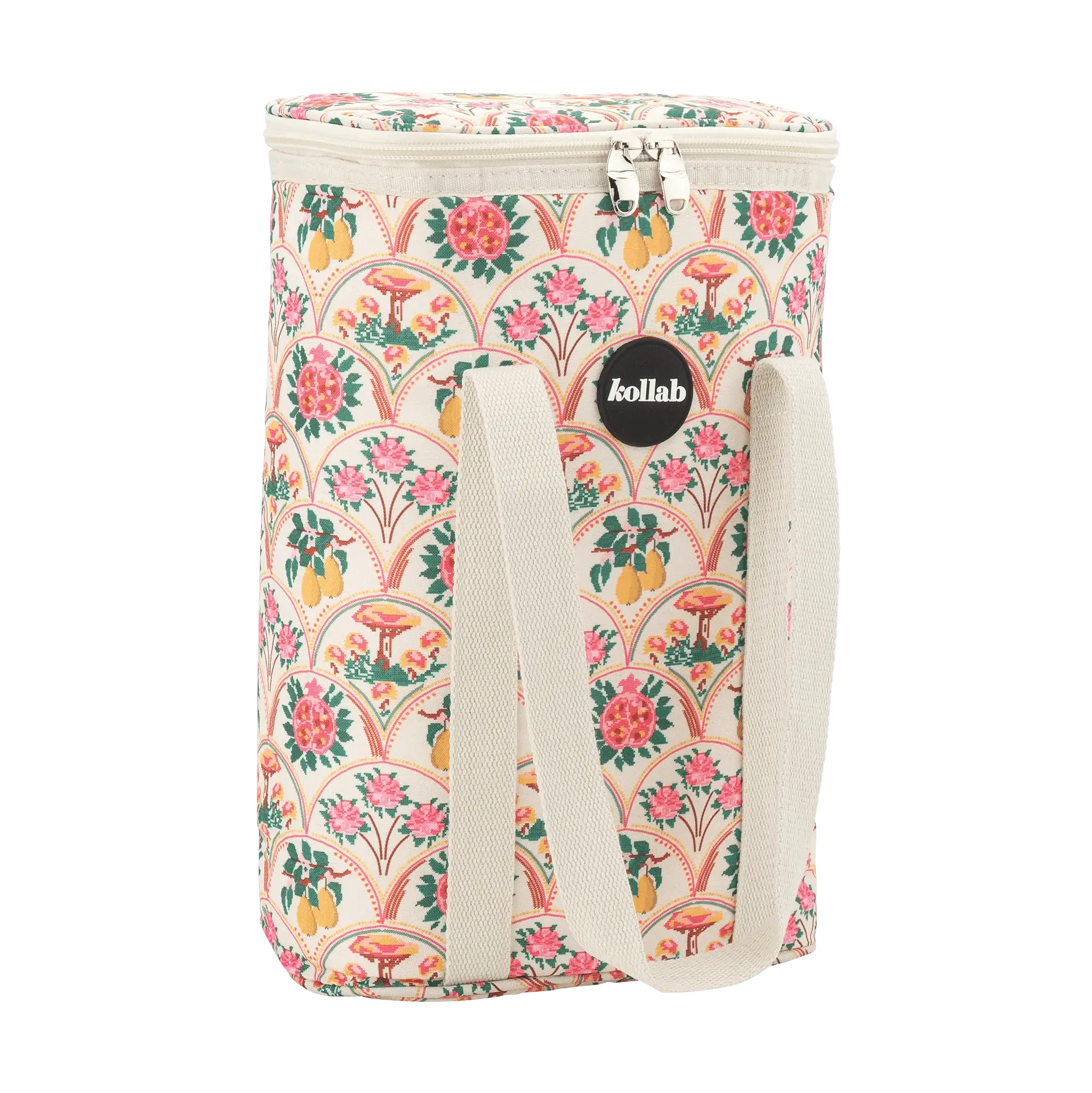 KOLLAB Wine Cooler Bag NEEDLEPOINT GARDEN