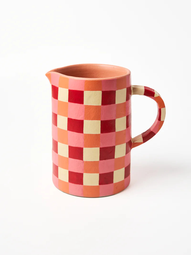 JONES & CO Maker Jug ROSY CHECK