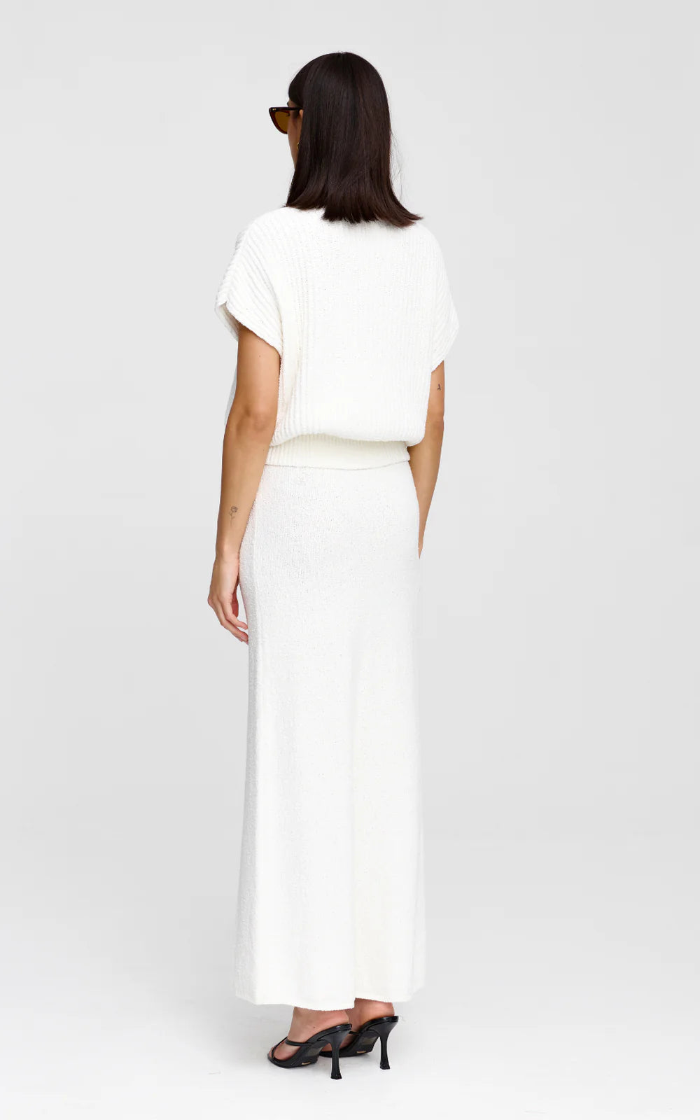 KINNEY Harper Knit Skirt IVORY
