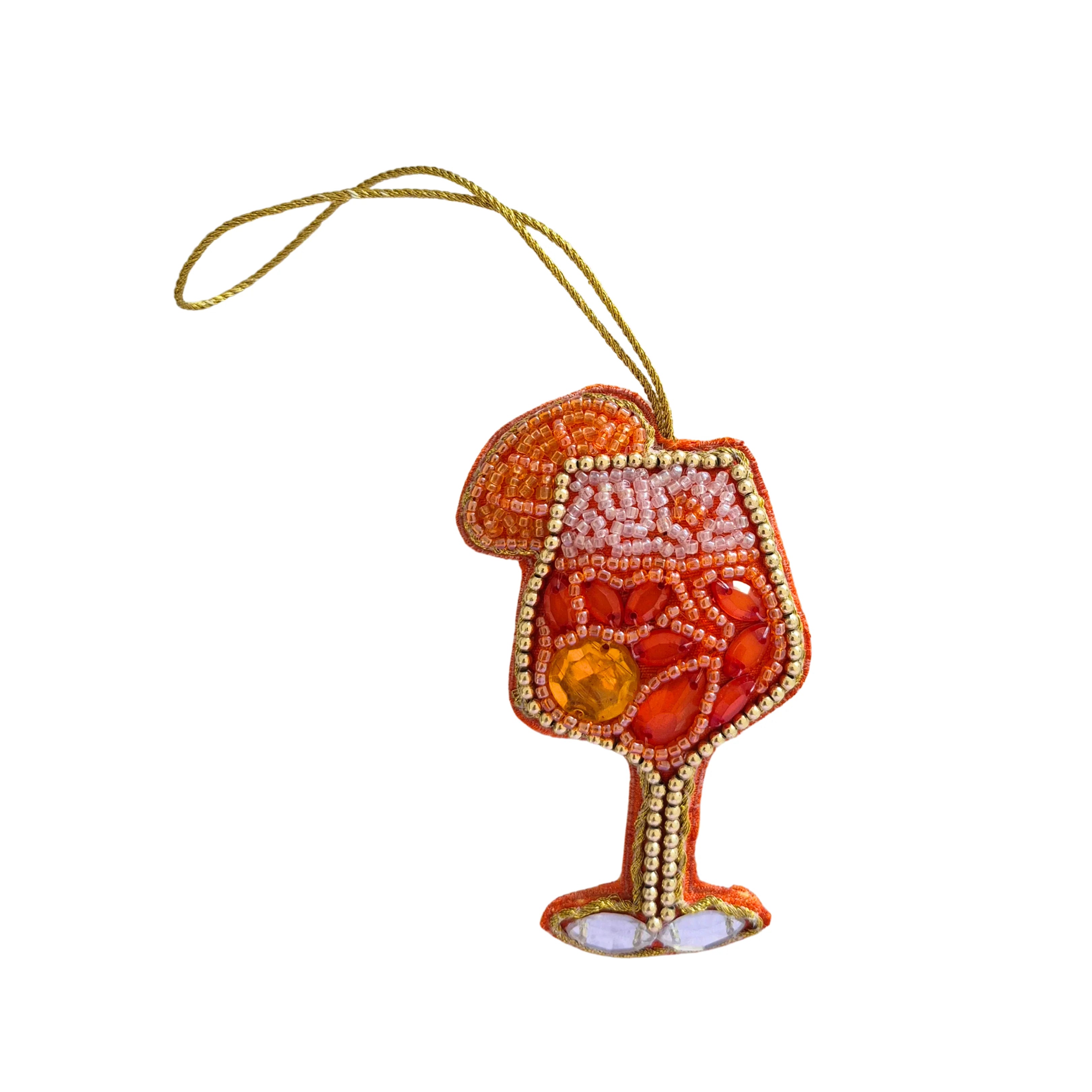 Beaded Aperol Spritz Decoration
