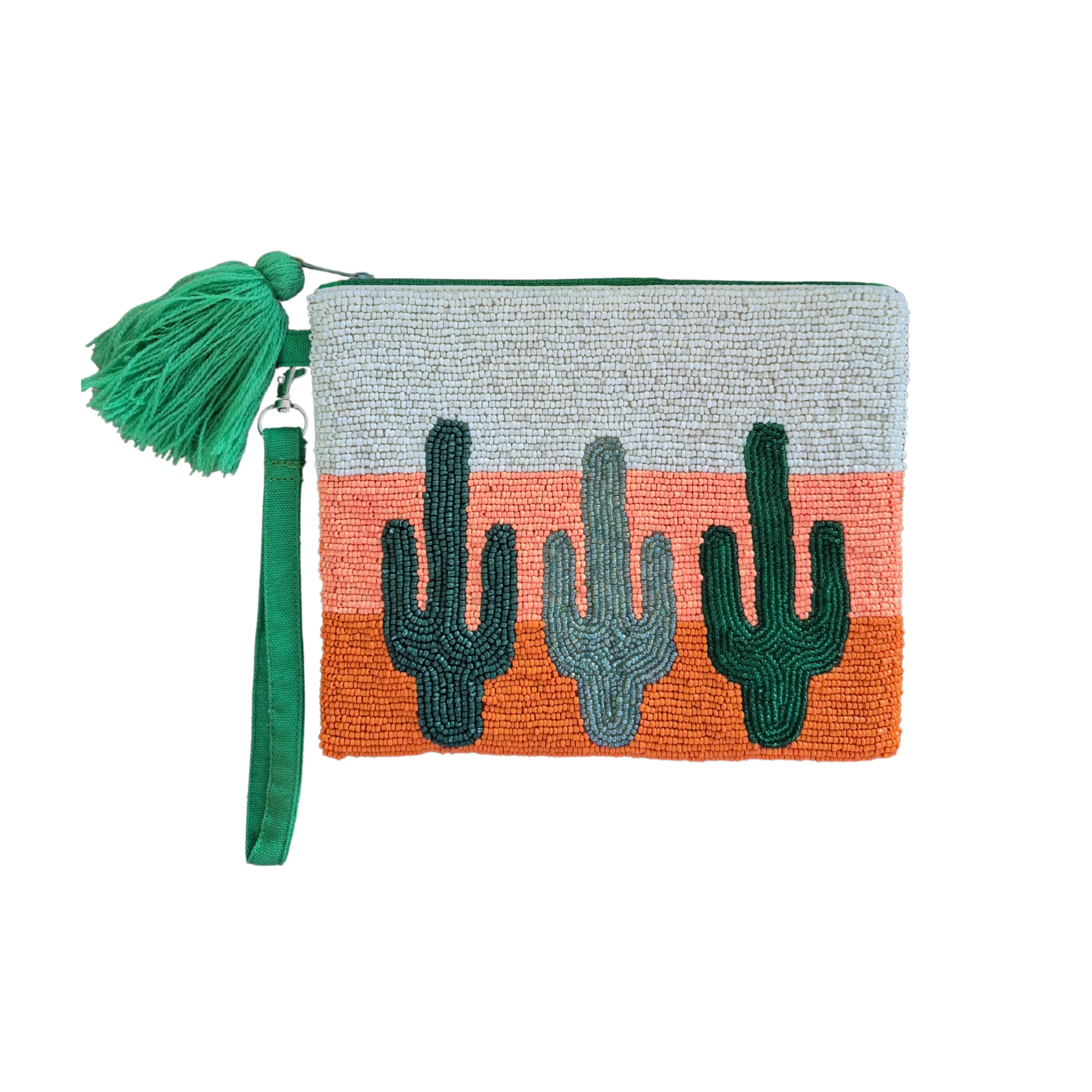 Beaded Clutch CACTUS