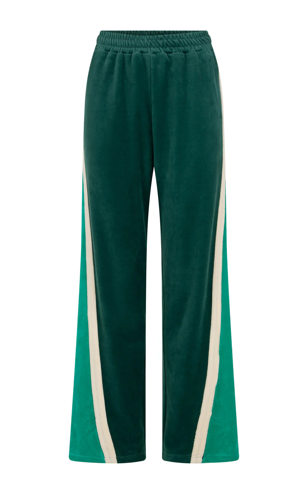 ARAMINTA JAMES Velour Splice Trackpant STORM GREEN
