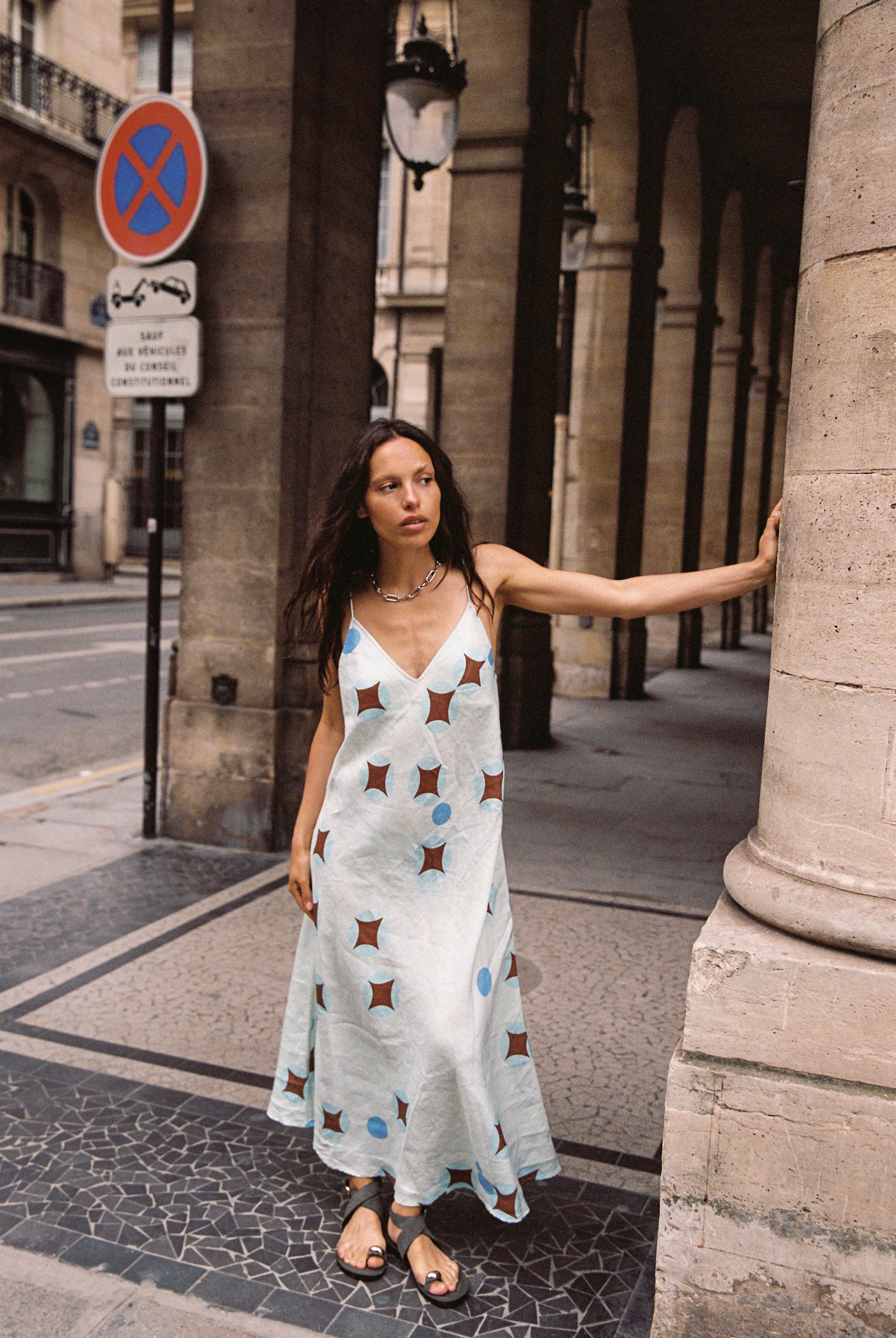 KINGA CSILLA Aquarius Daje Slip Dress