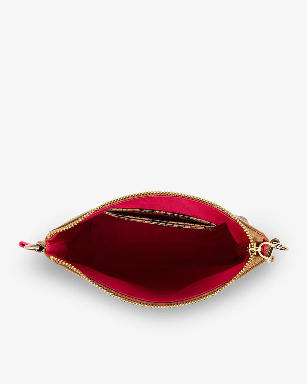ARLINGTON MILNE Alexis Crossbody CARAMEL PYTHON