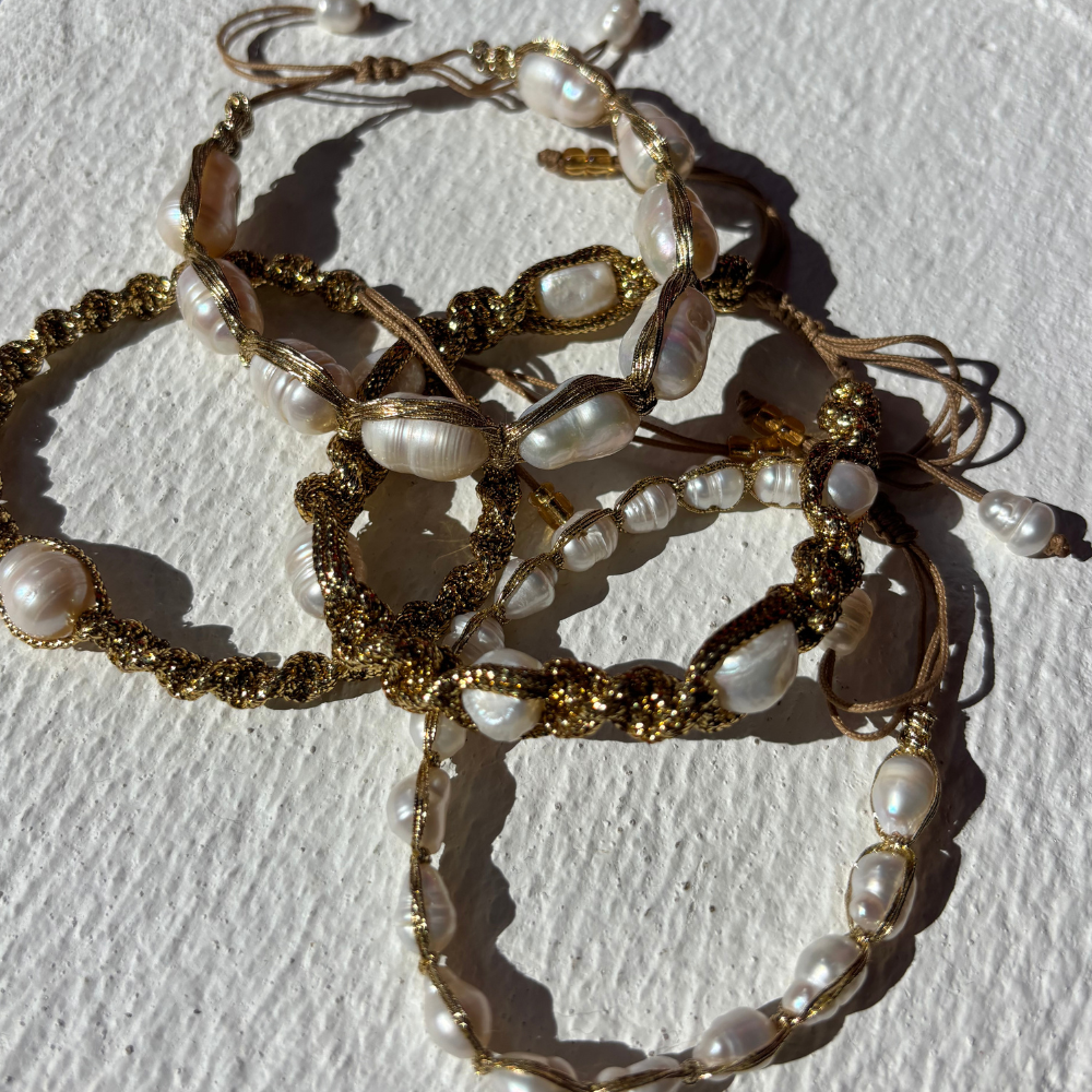 HEI TAI Taormina Gold Bracelet MULTI PEARL