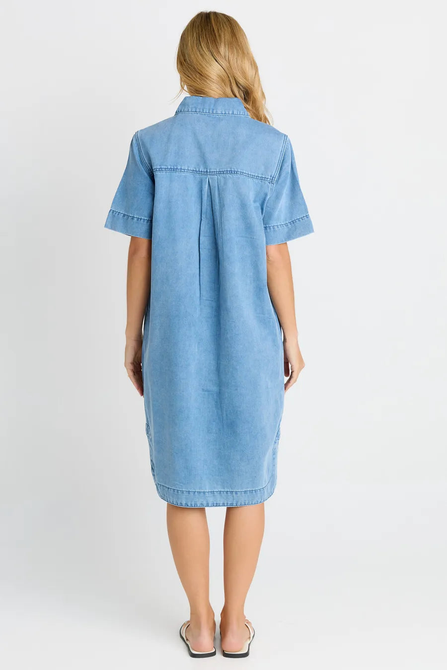 BETTY BASICS Dawson Denim Dress MID BLUE