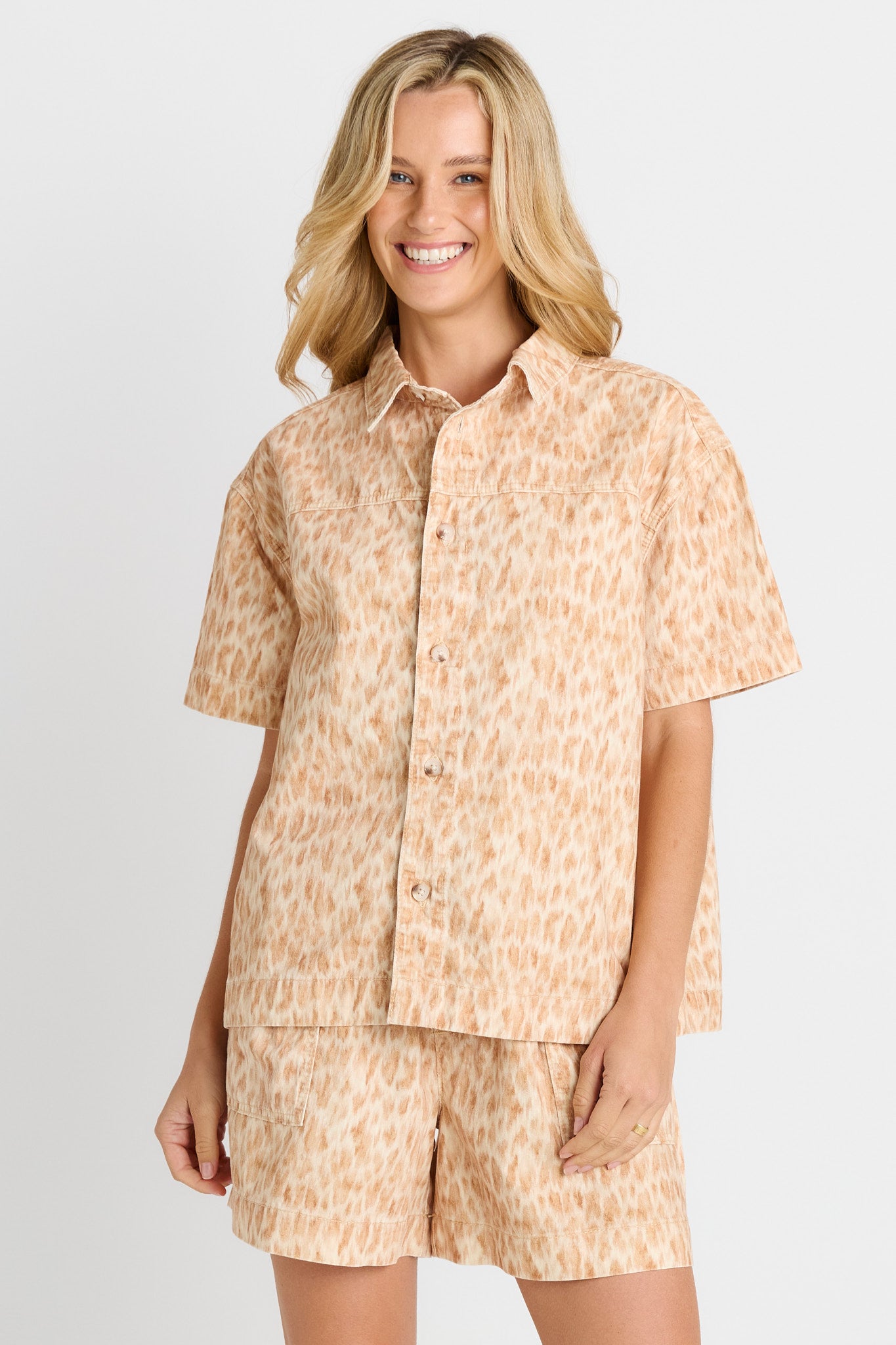 BETTY BASICS Quinn Shirt OCELOT