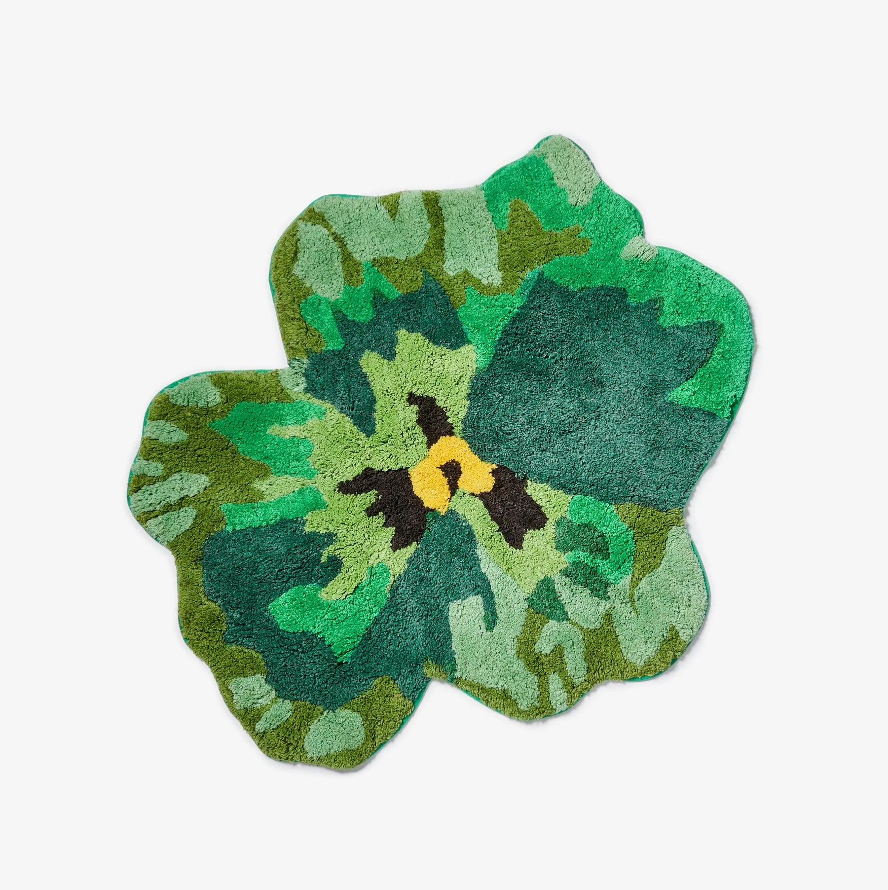 B&N Large Bath Mat PANSY GREEN