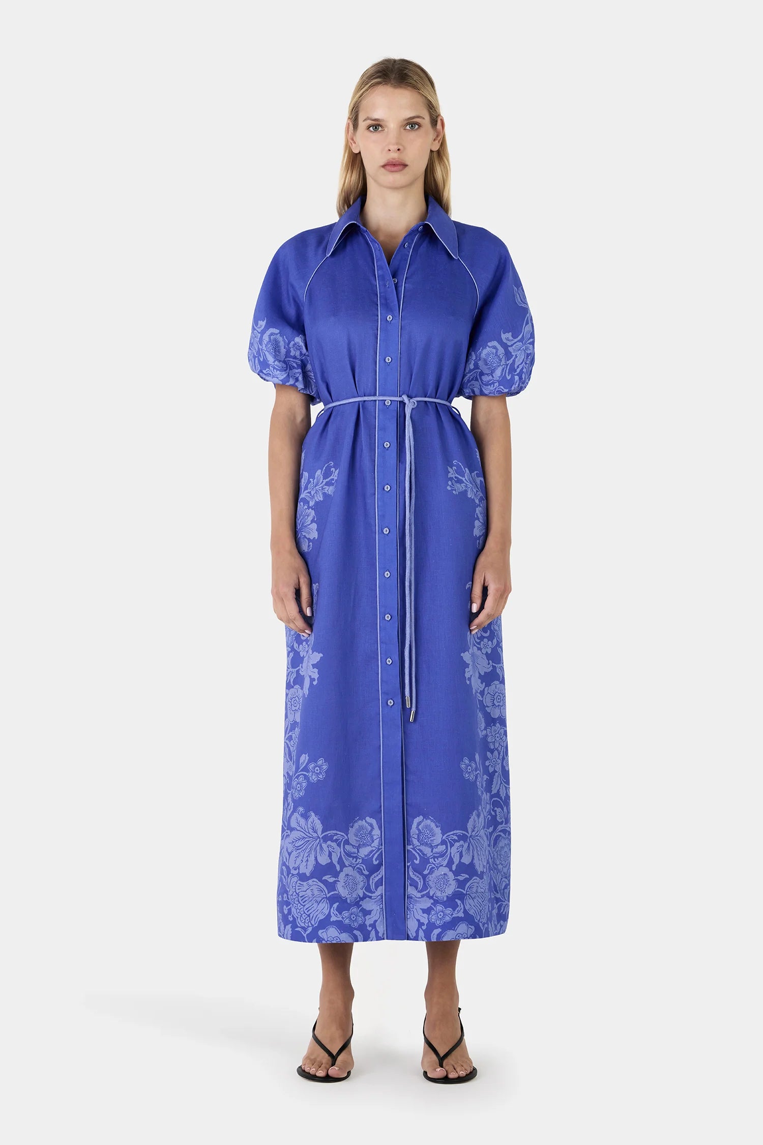 HANSEN & GRETAL Brioni Midi Dress BAJA BLOOM