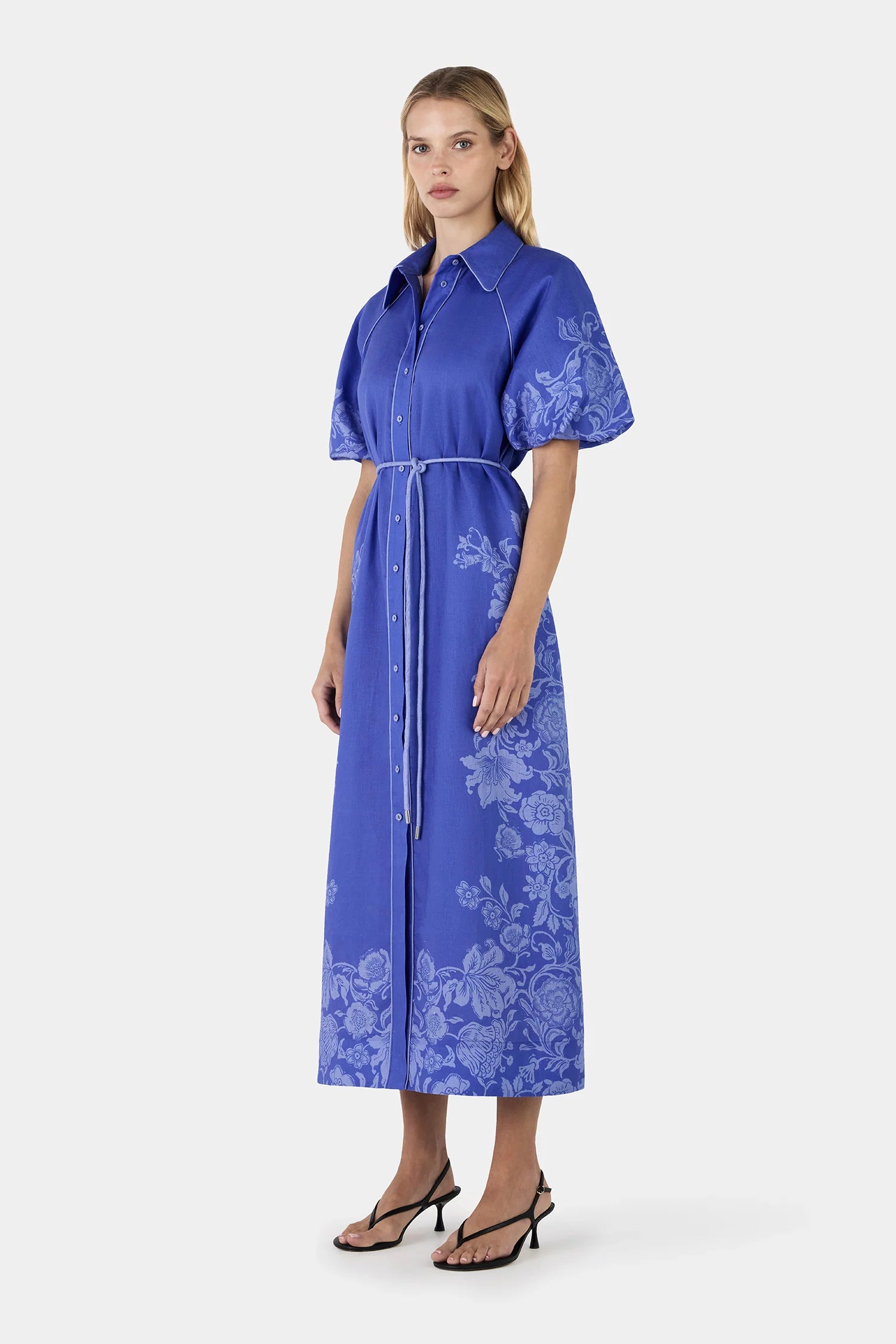 HANSEN & GRETAL Brioni Midi Dress BAJA BLOOM