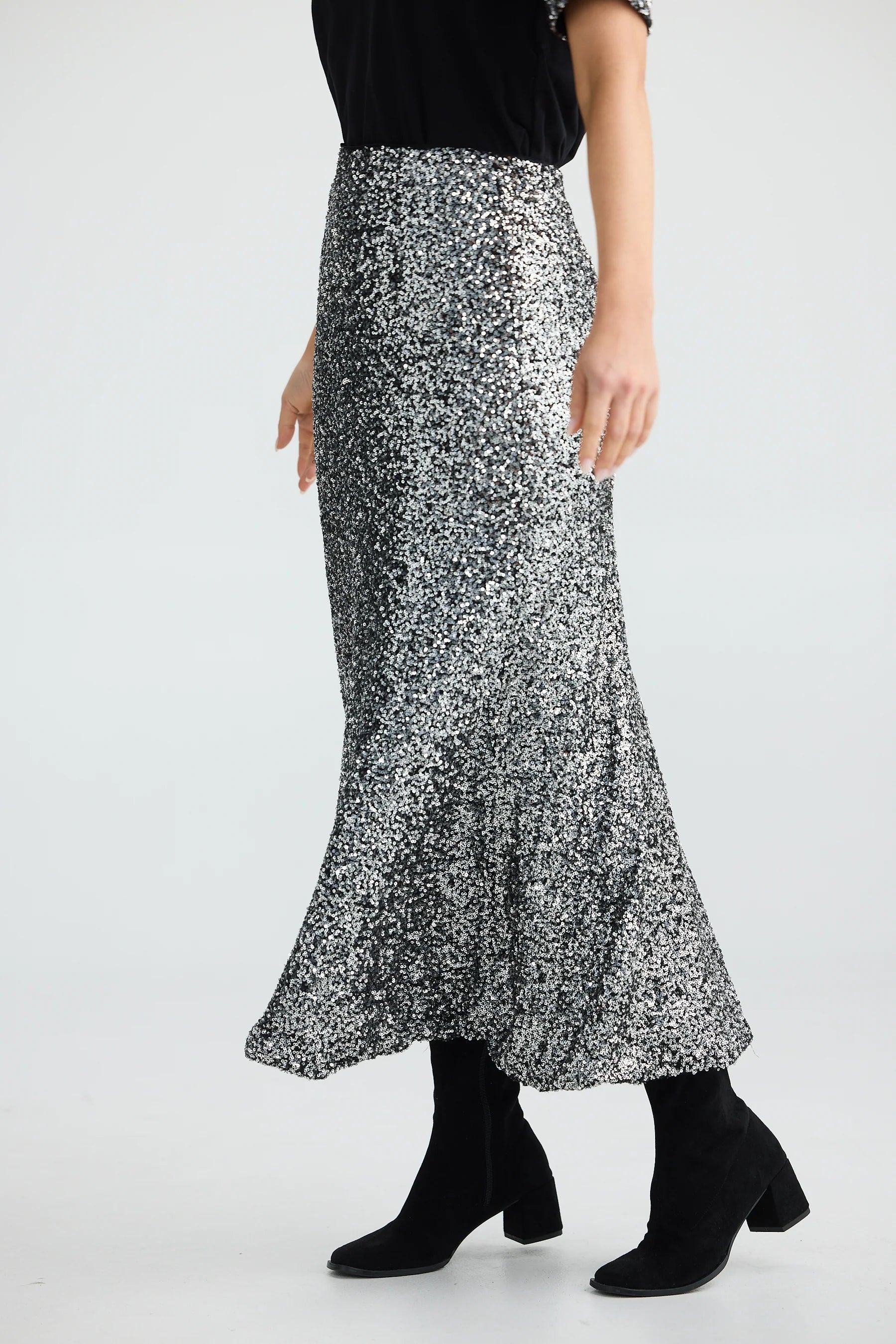 BRAVE & TRUE Ritz Skirt SILVER