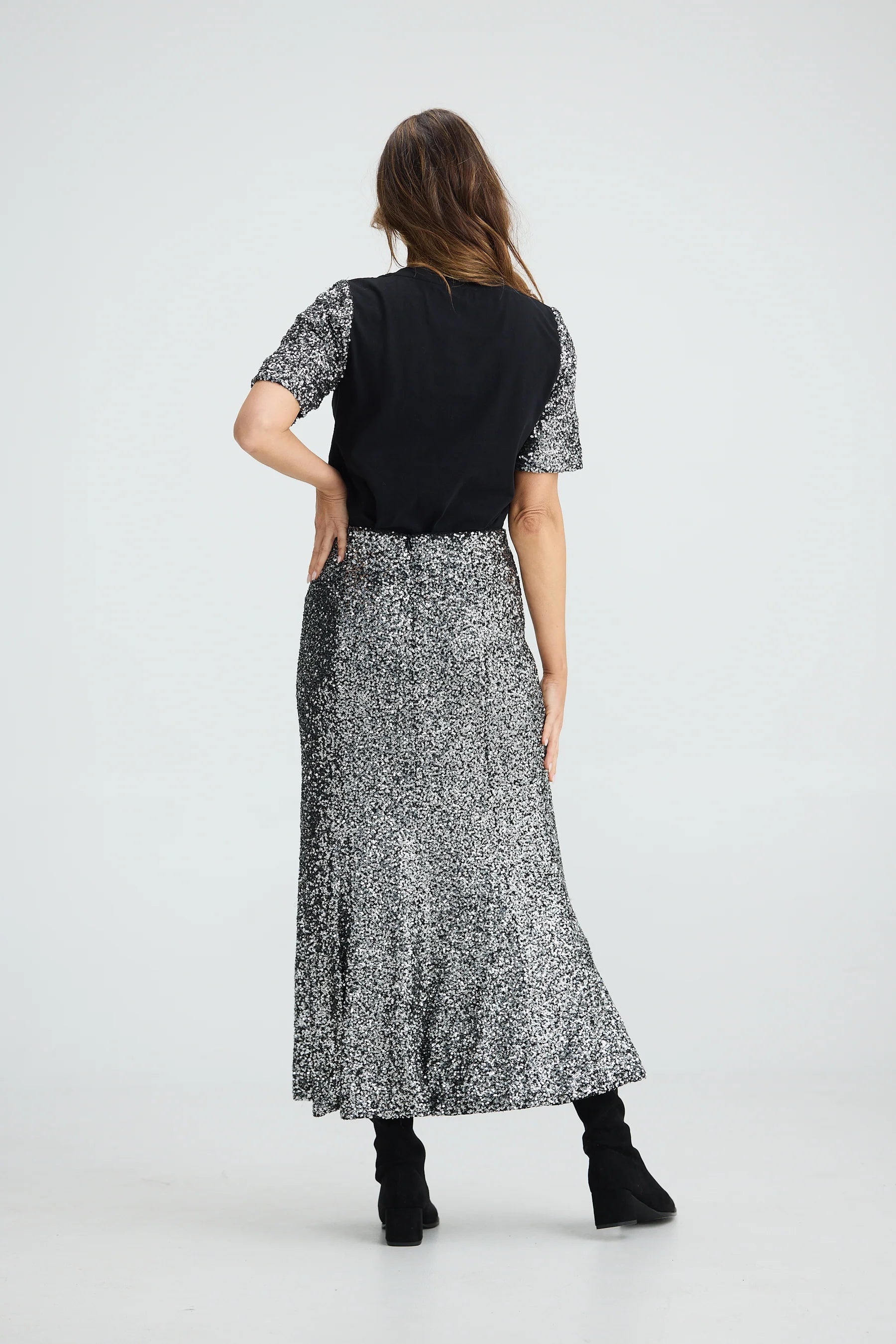 BRAVE & TRUE Ritz Skirt SILVER