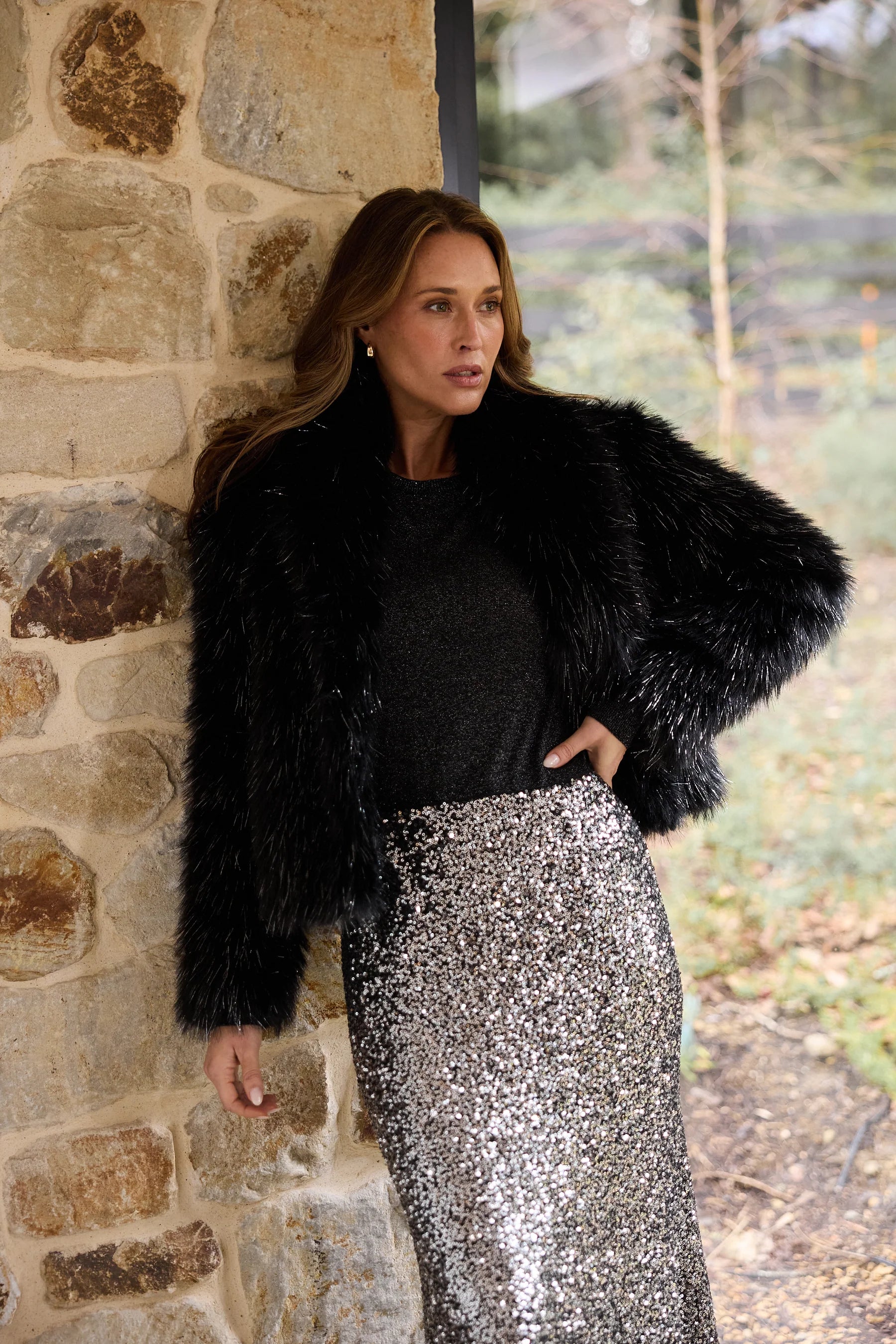 BRAVE & TRUE Ritz Skirt SILVER