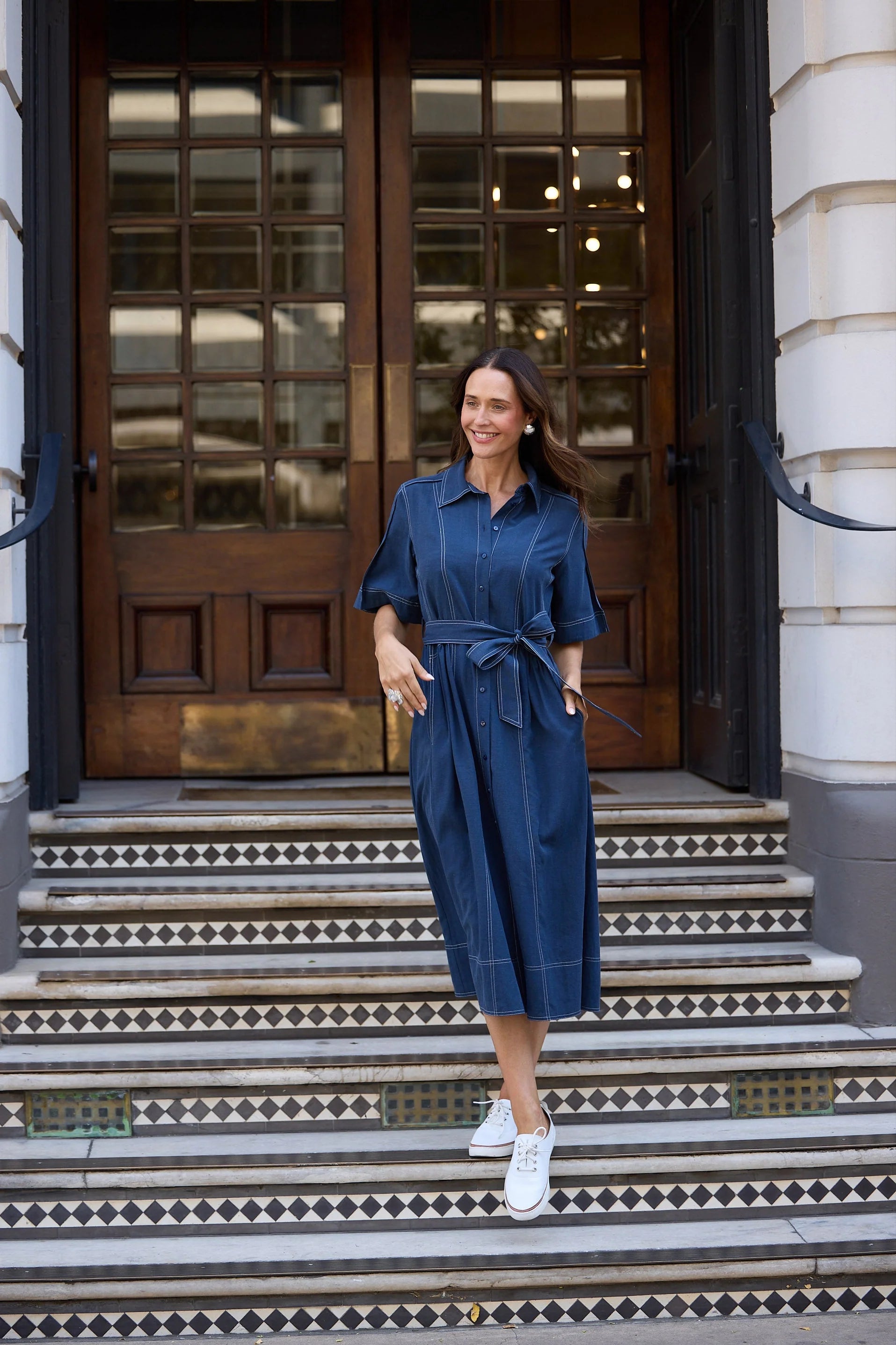 BRAVE & TRUE Leo Dress Navy