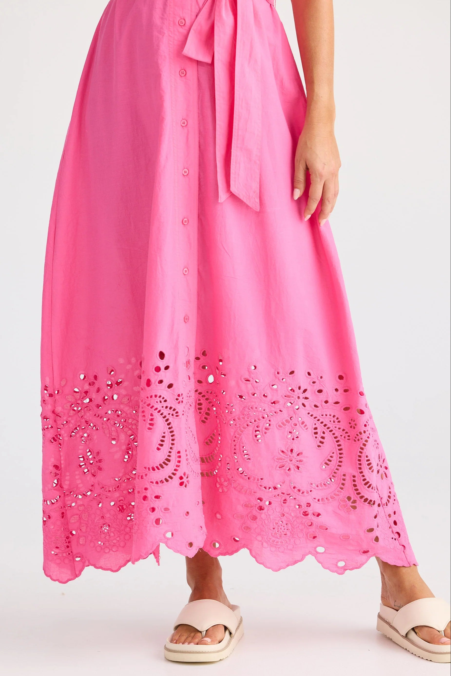 BRAVE & TRUE Versailles Dress HOT PINK