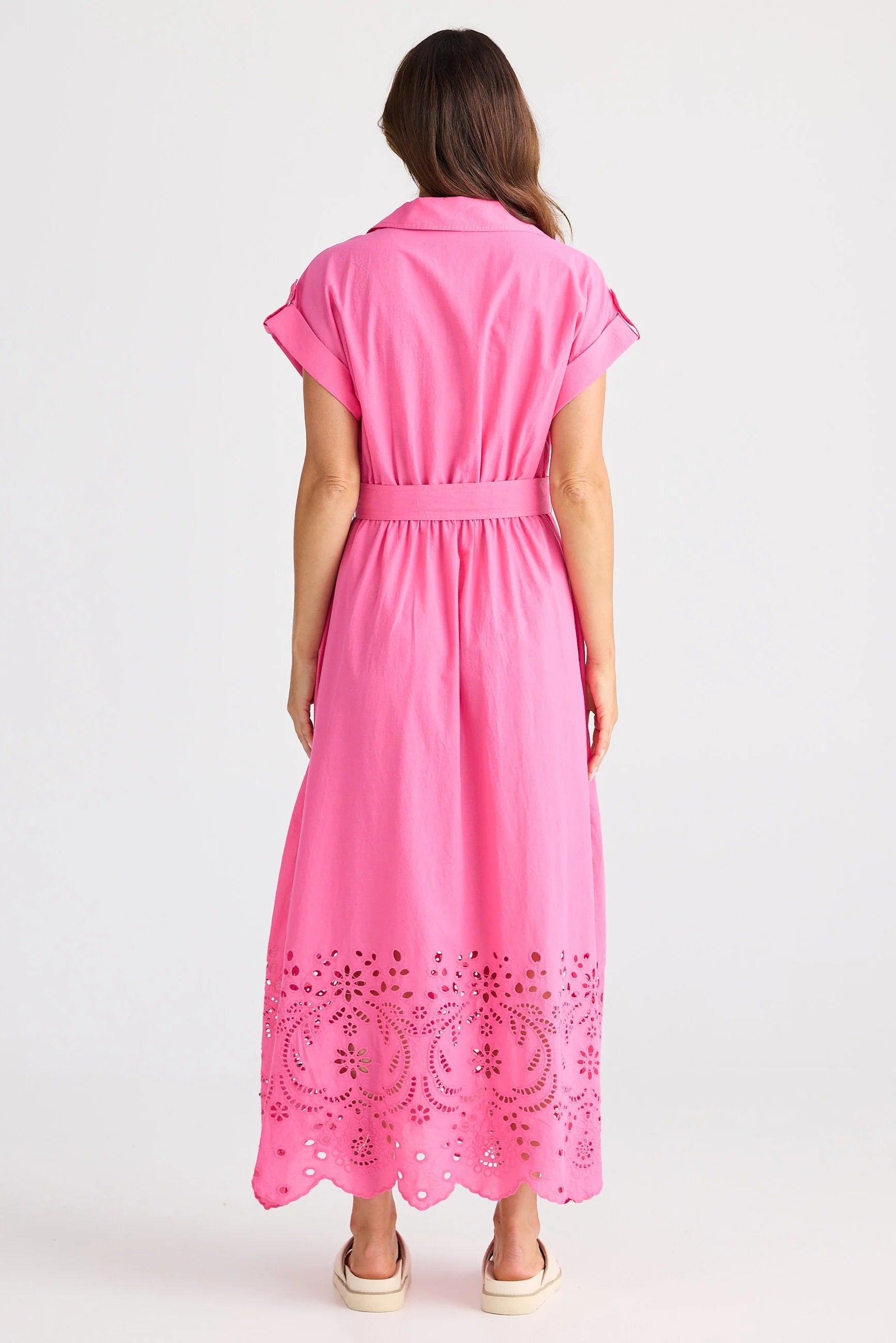 BRAVE & TRUE Versailles Dress HOT PINK