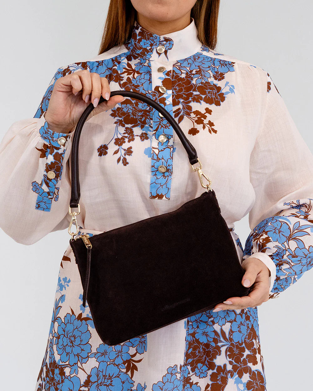 ARLINGTON MILNE Baby Sophie CHOC SUEDE