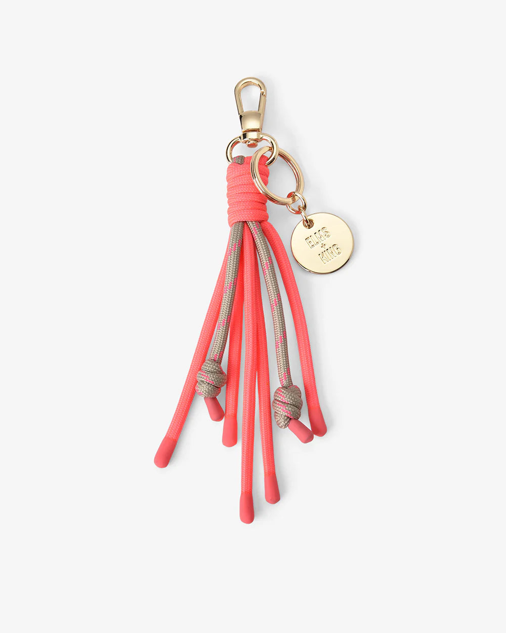 Elms and King Bag Charm TAUPE