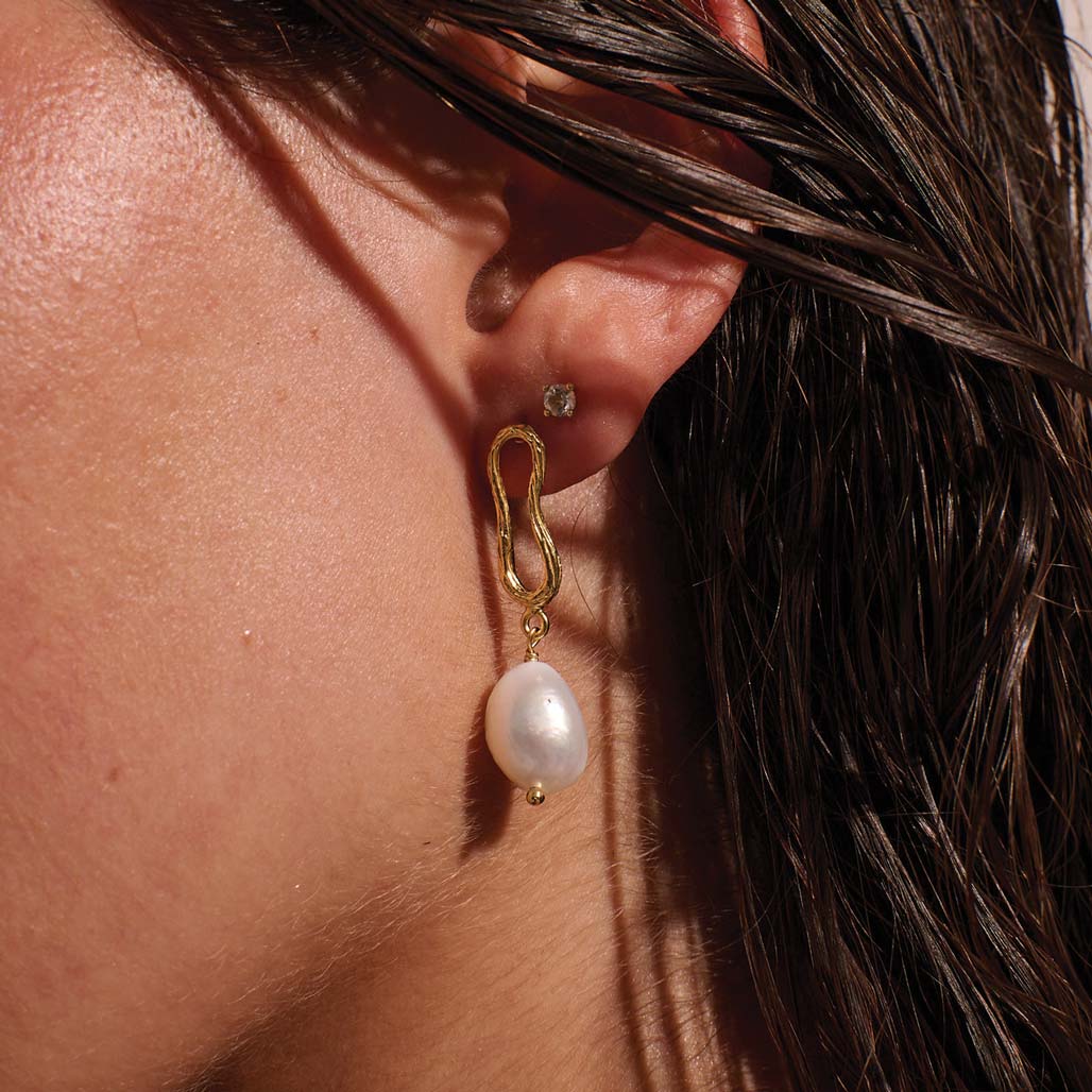 MURKANI Eterna Pearl Earring GOLD
