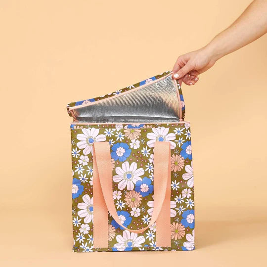 KOLLAB Cooler Bag BLUE FLOWERS