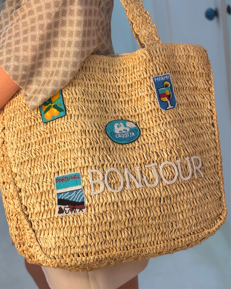 Bonjour Raffia Woven Bag