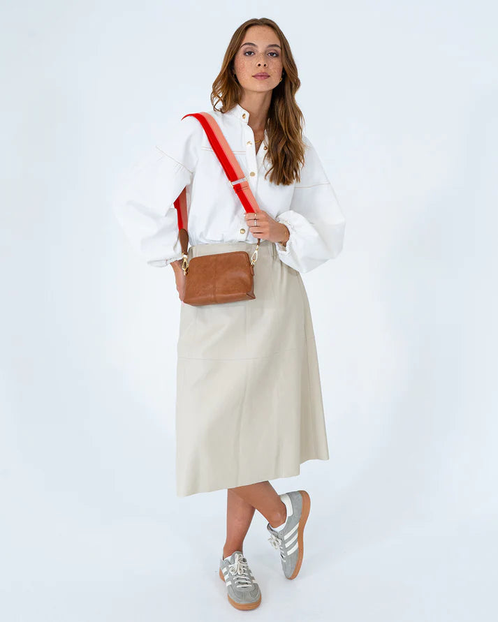 Elms and King Burbank Crossbody TAN PEBBLE