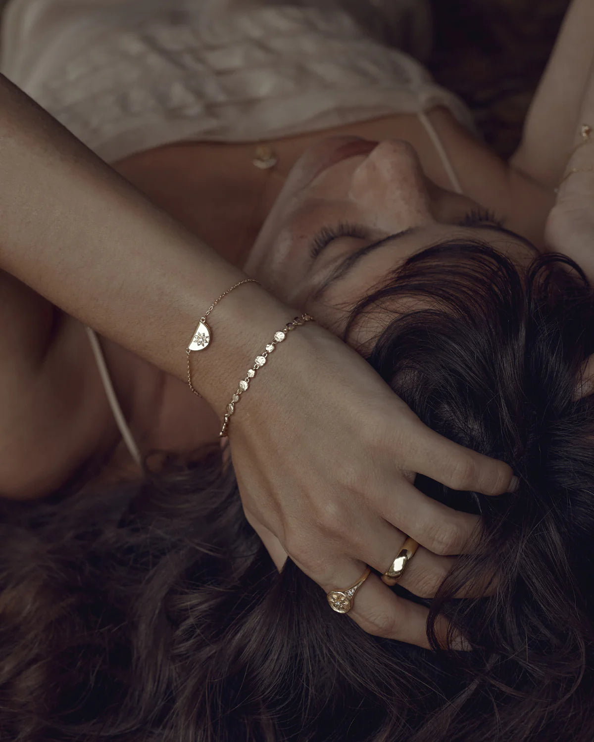 By Charlotte Lotus Bracelet GOLD