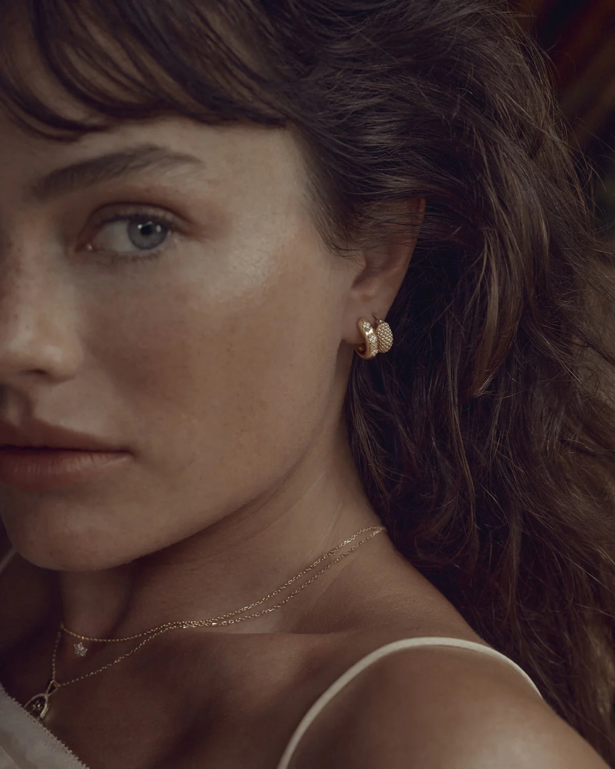 By Charlotte Bloom With You Lotus Hoops GOLD