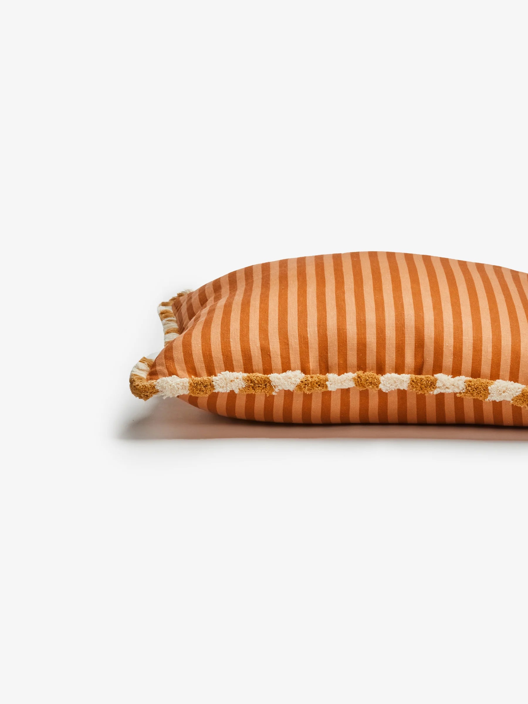 Bonnie & Neil Pinstripe Nutmeg Cushion 50CM
