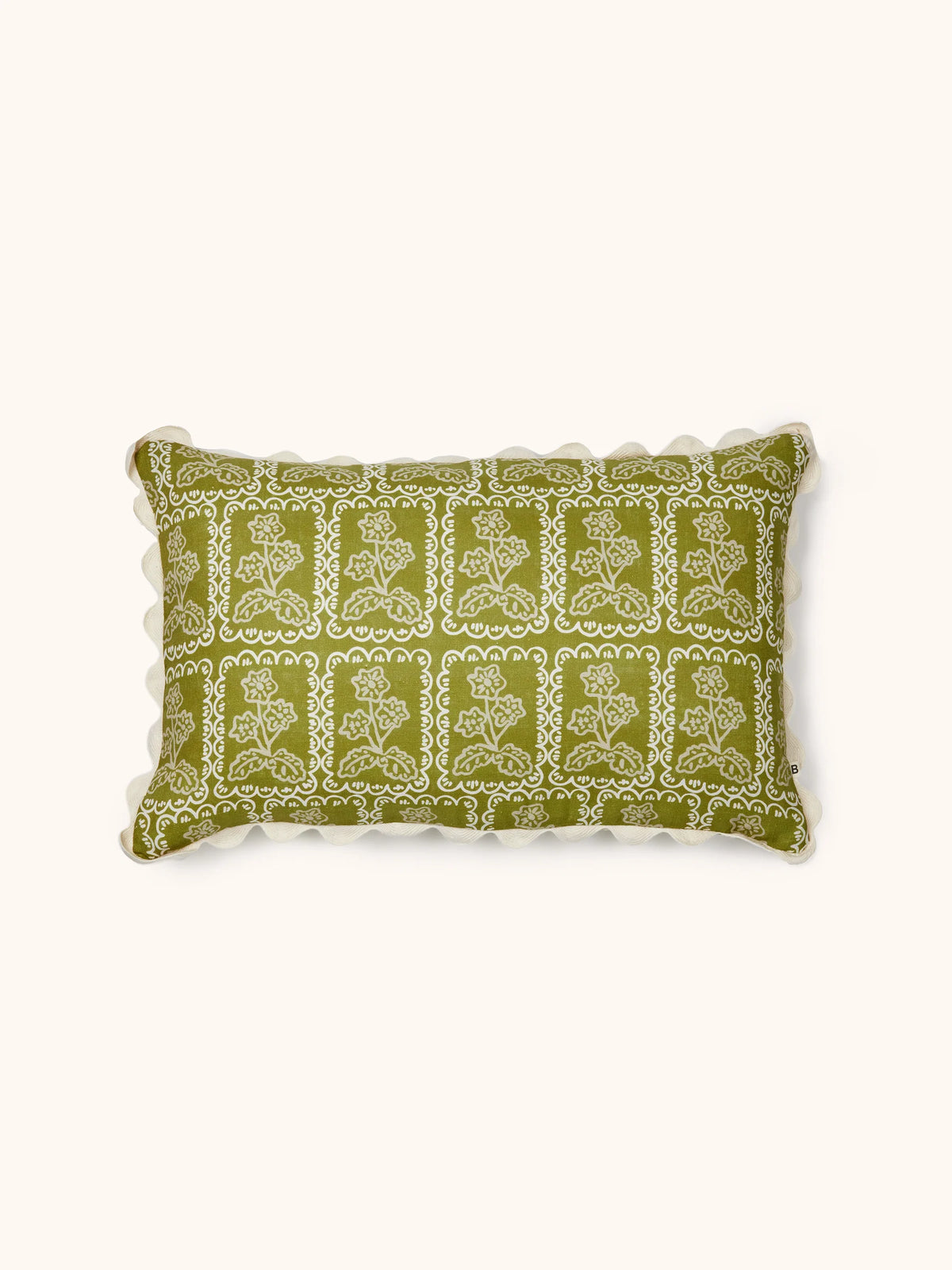 Bonnie & Neil Martine Cushion OLIVE 60 x 40cm