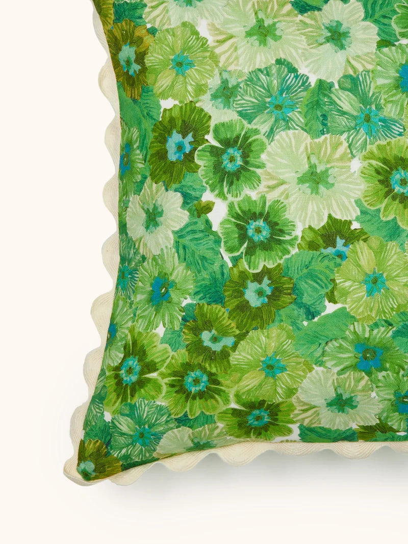 Bonnie & Neil Primrose Cushion Green 50cm