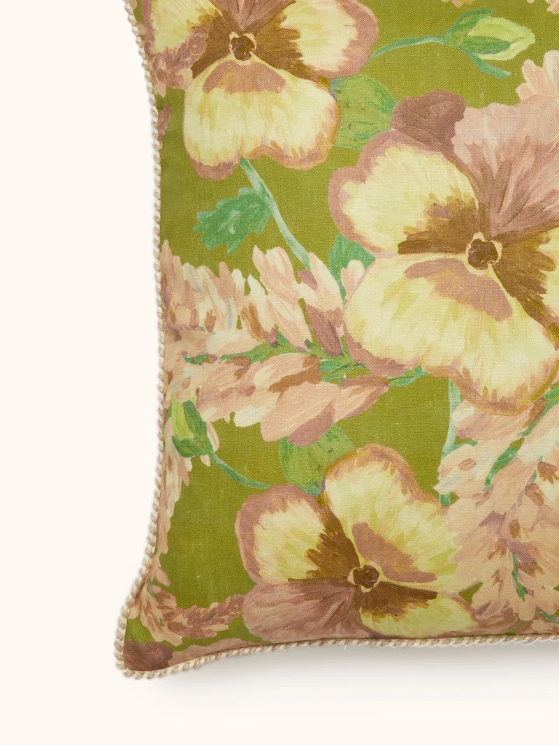 Bonnie & Neil Mountain Floral Cushion Citrine 50cm