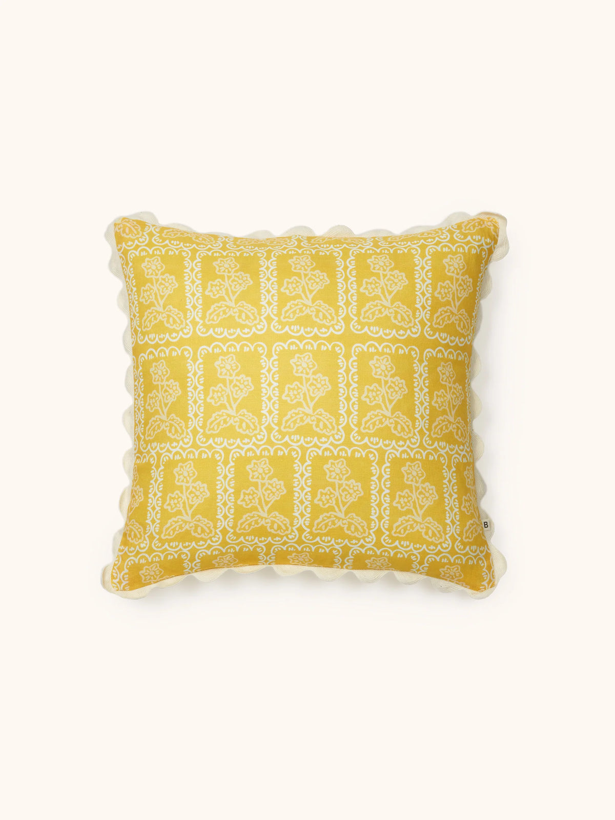 Bonnie & Neil Martine Stripe Cushion Yellow 50cm