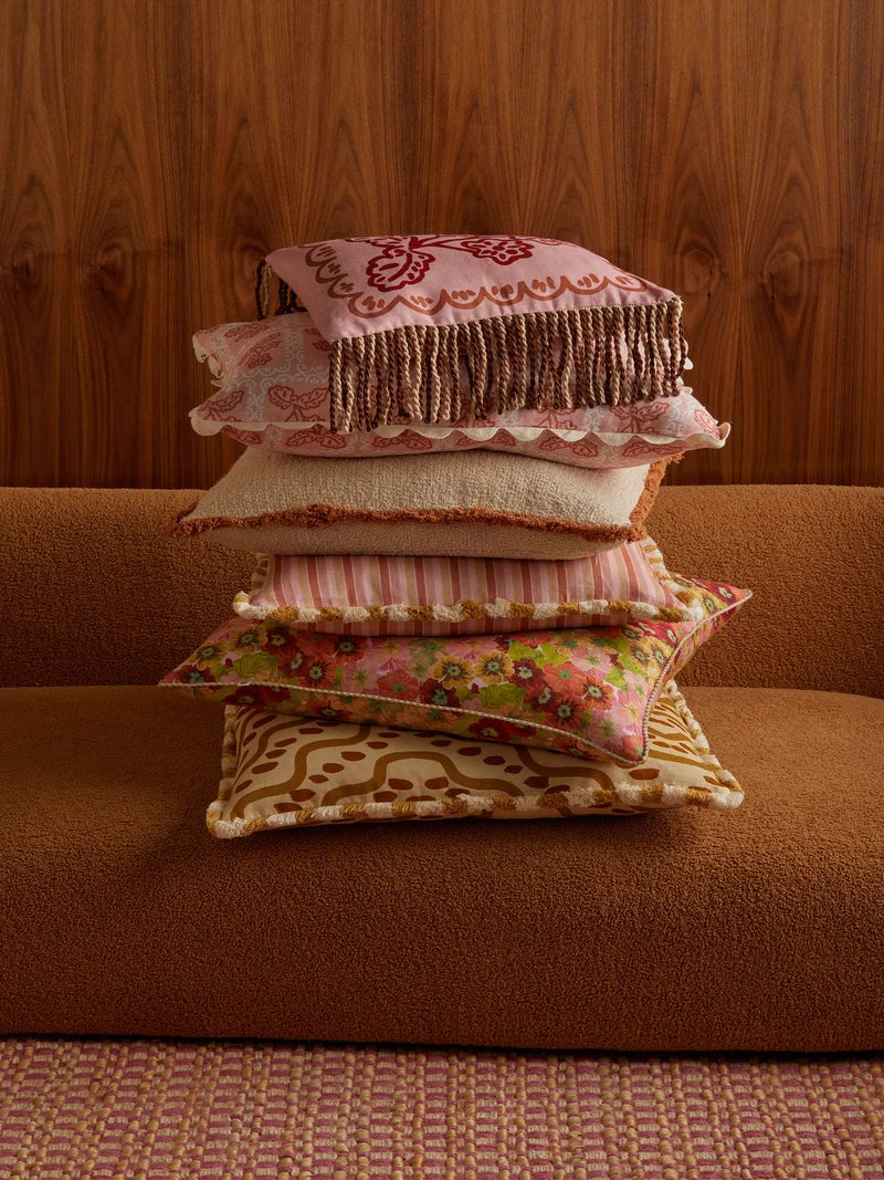 Bonnie & Neil Martine Cushion PINK 60 x 40cm