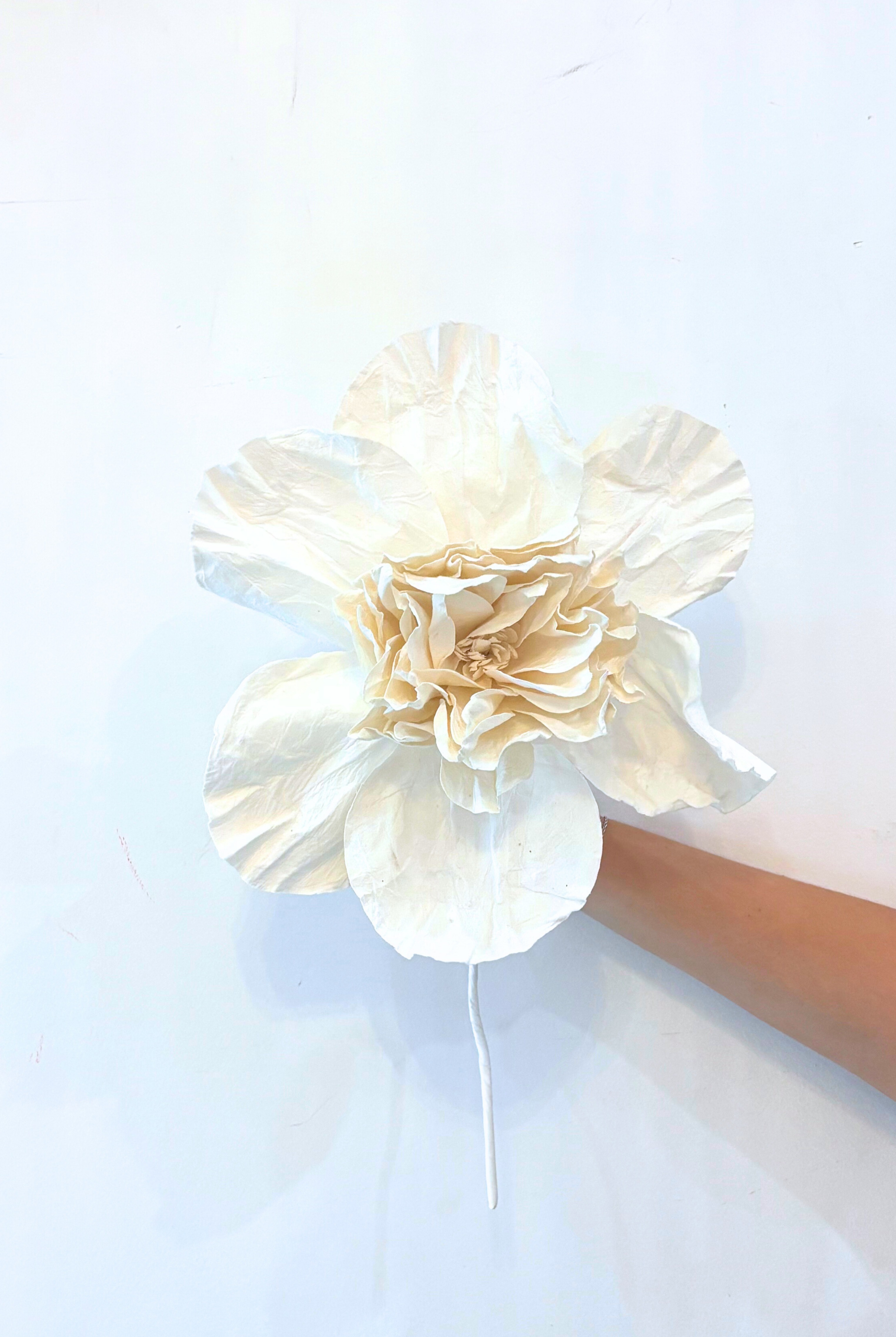 CAMELIA Paper Flower Small WHITE