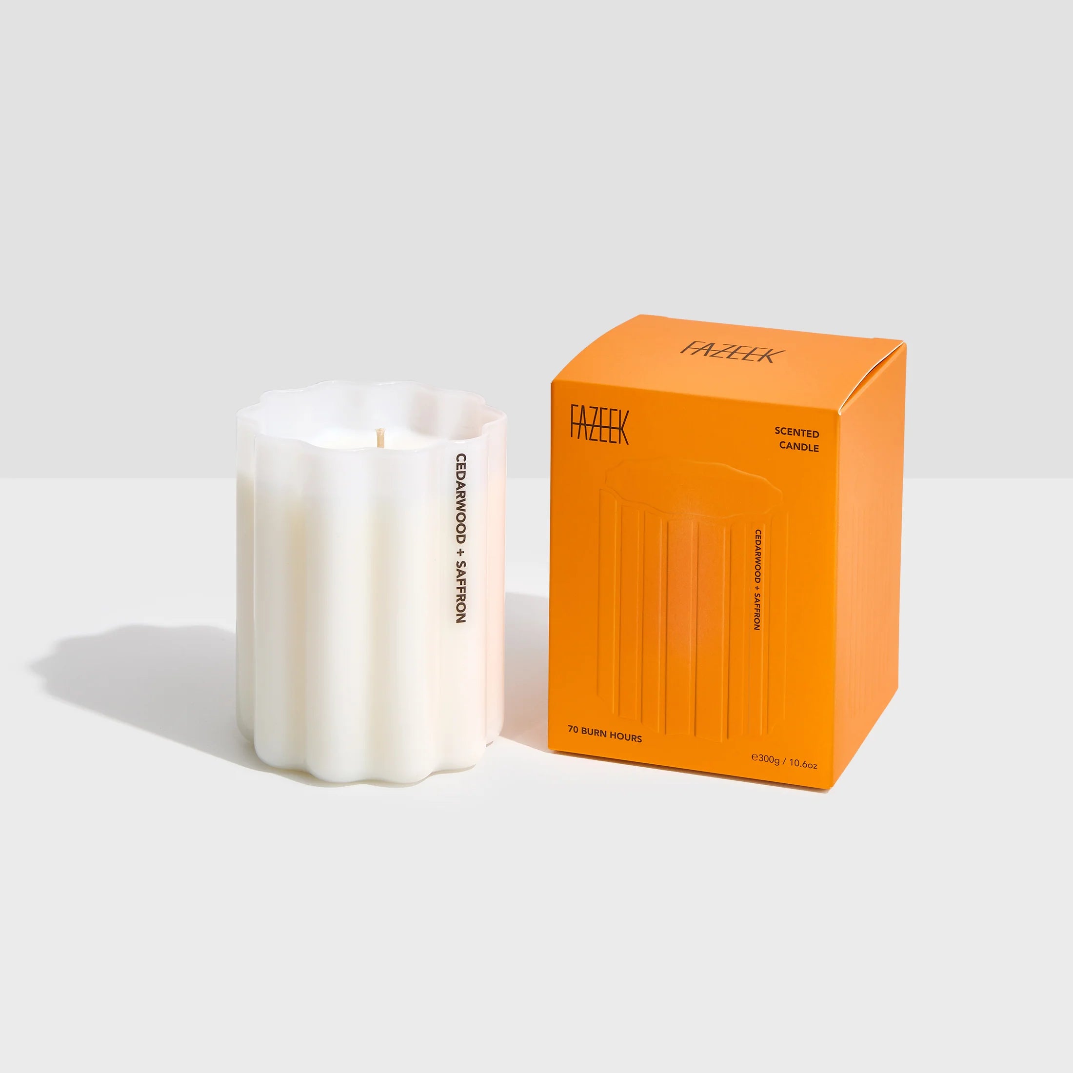 FAZEEK 70HR Candle CEDARWOOD + SAFFRON